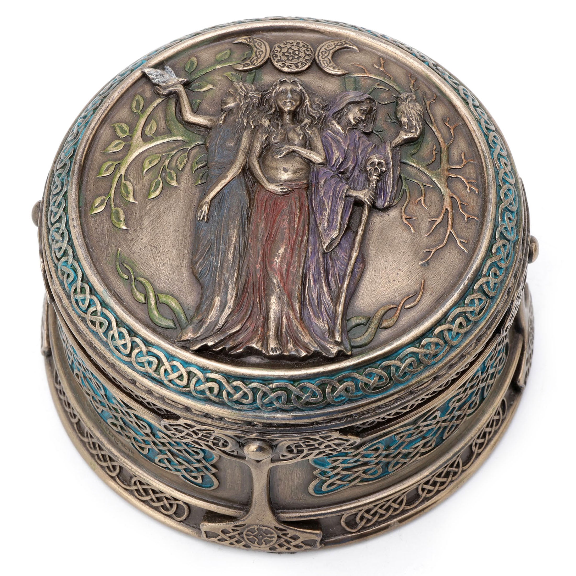 Celtic Triple Goddess Maiden Mother And The Crone Trinket Box