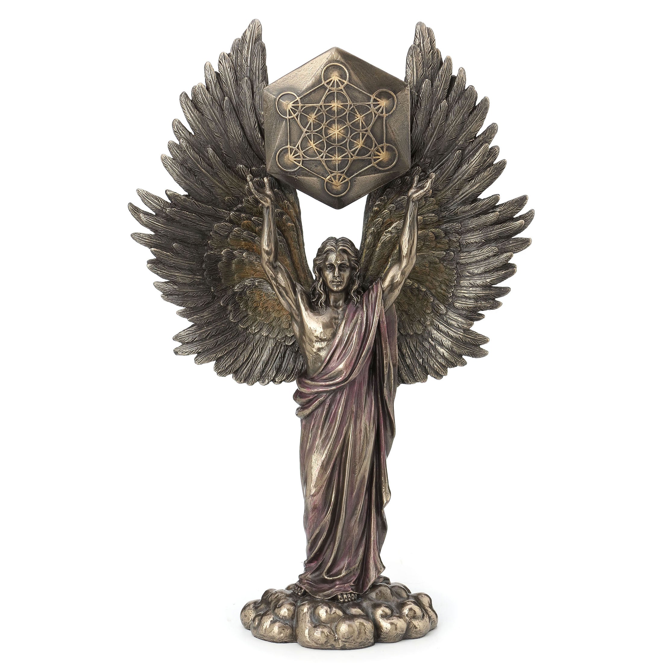 Metatron Holding Sacred Geometry Cube