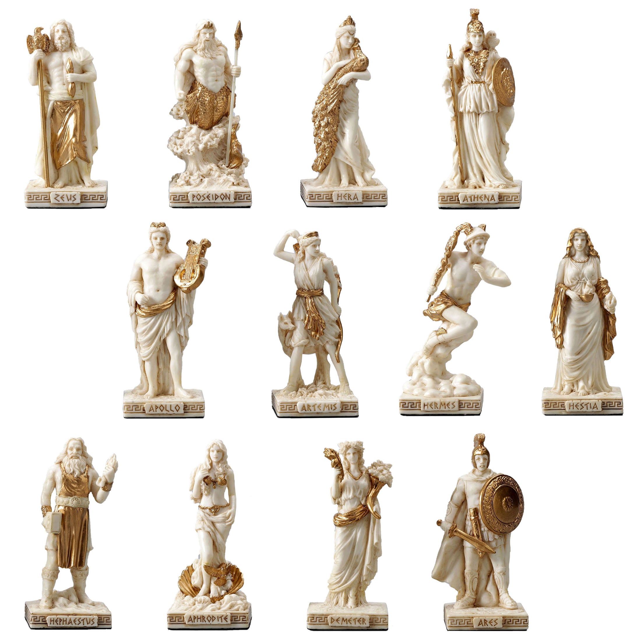 Greek Pantheon The Twelve Olympians (12 pcs per set)