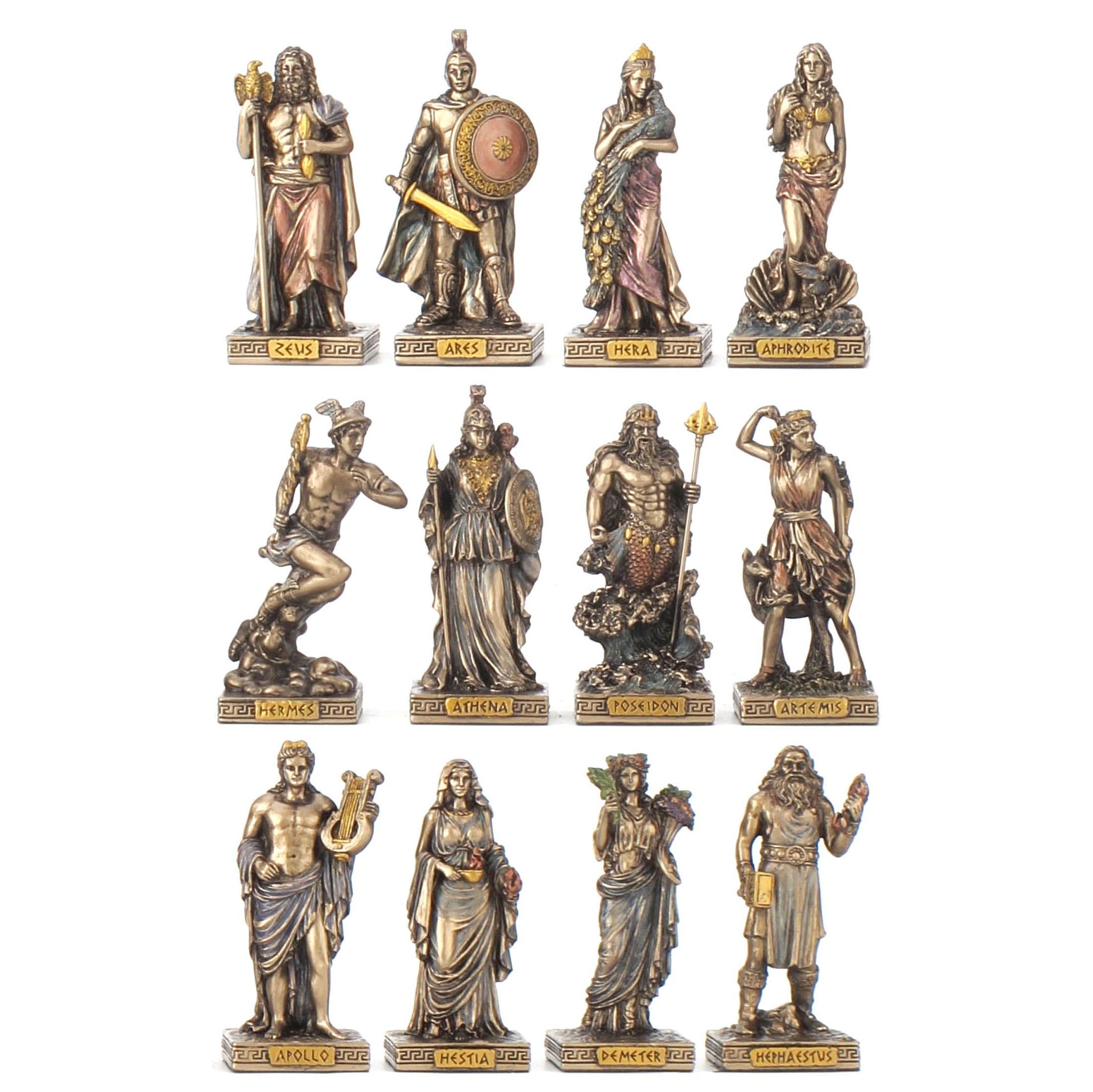 Greek Pantheon The Twelve Olympians (12 pcs per set)