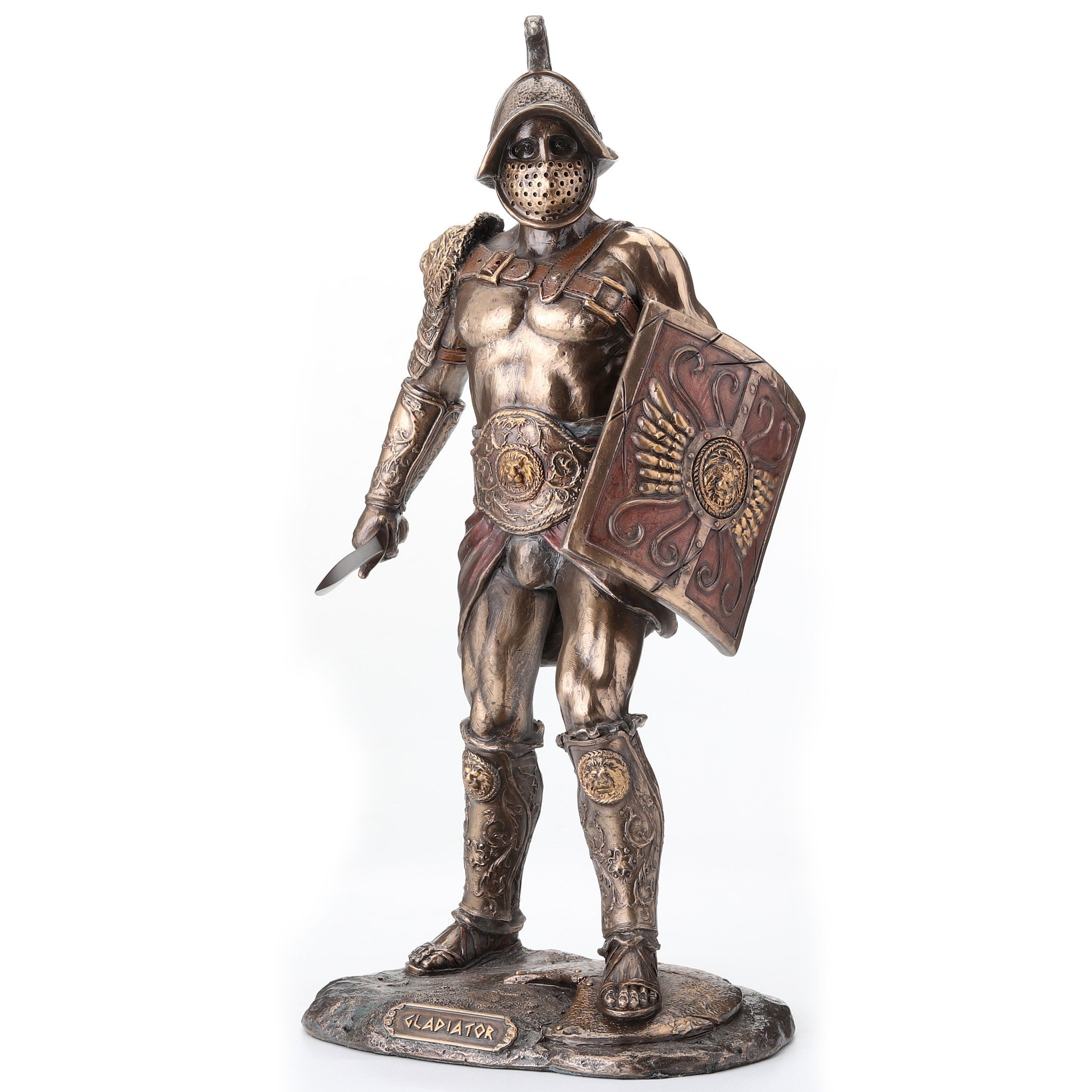Murmillo Gladiator Spartacus Wielding Scutum And Gladius
