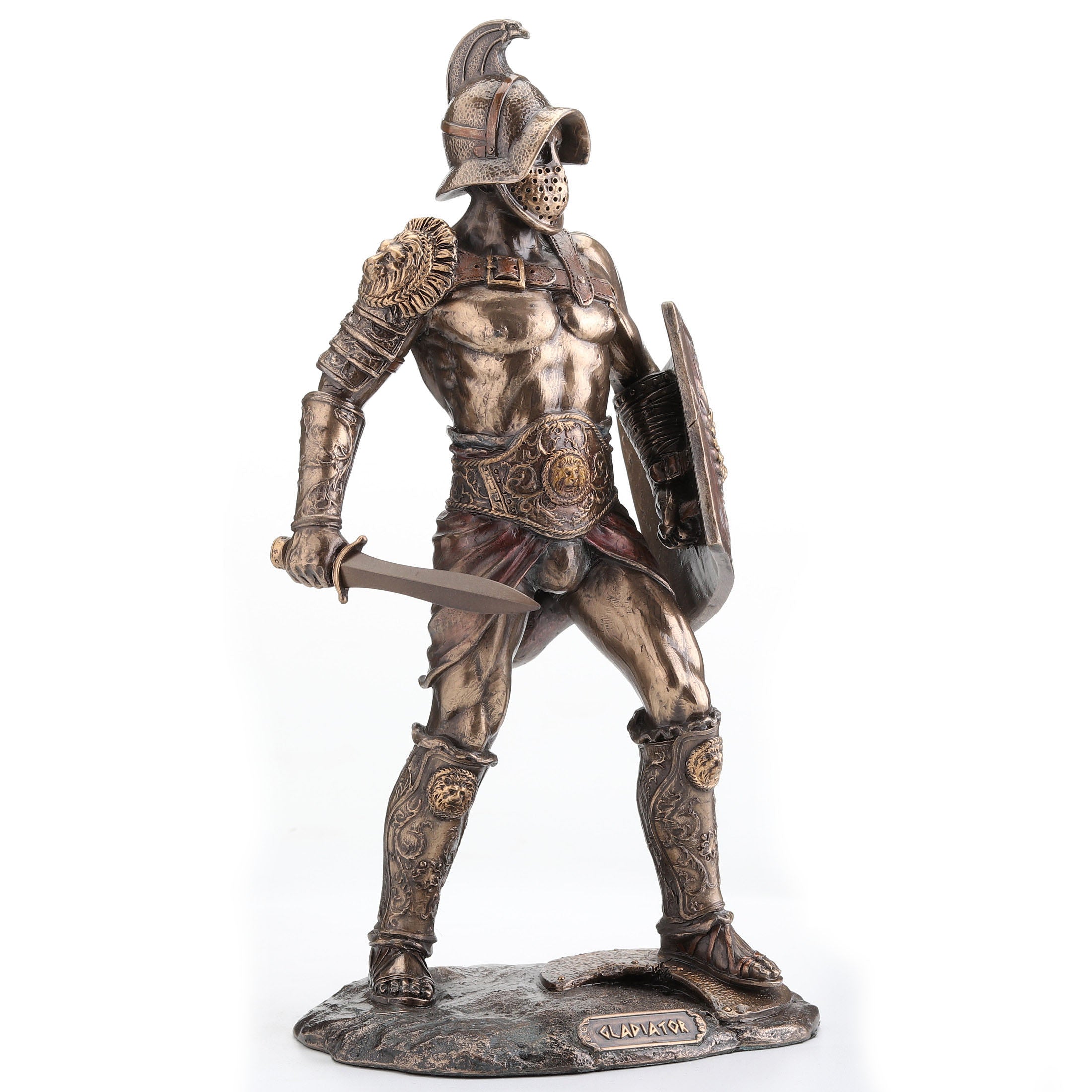 Murmillo Gladiator Spartacus Wielding Scutum And Gladius