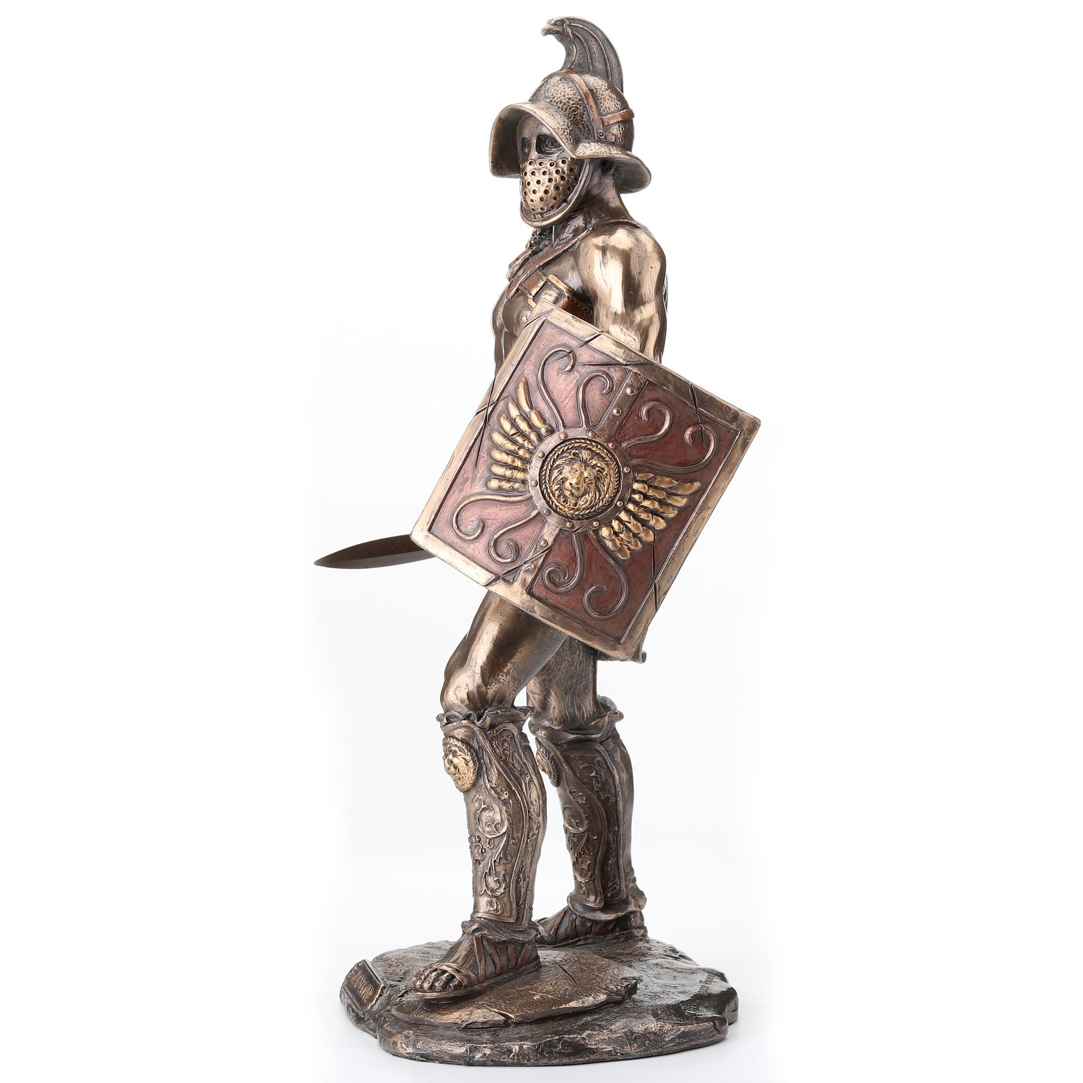 Murmillo Gladiator Spartacus Wielding Scutum And Gladius