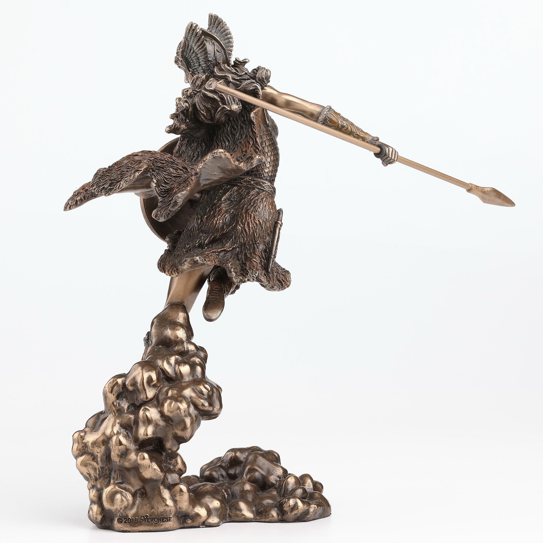 Norse Goddess Valkyrie Wielding Spear And Shield