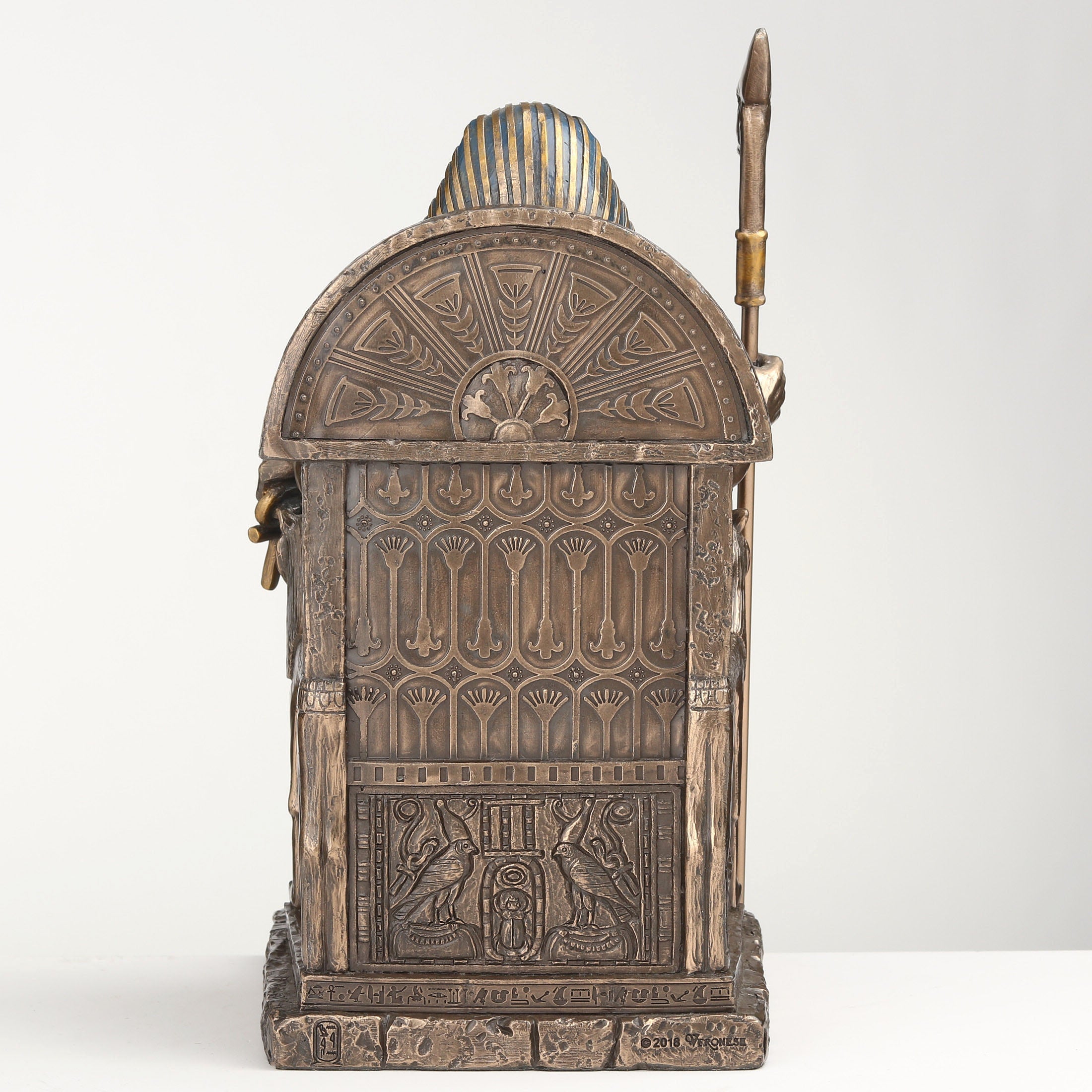 Egyptian Sky God Horus Sitting On Throne