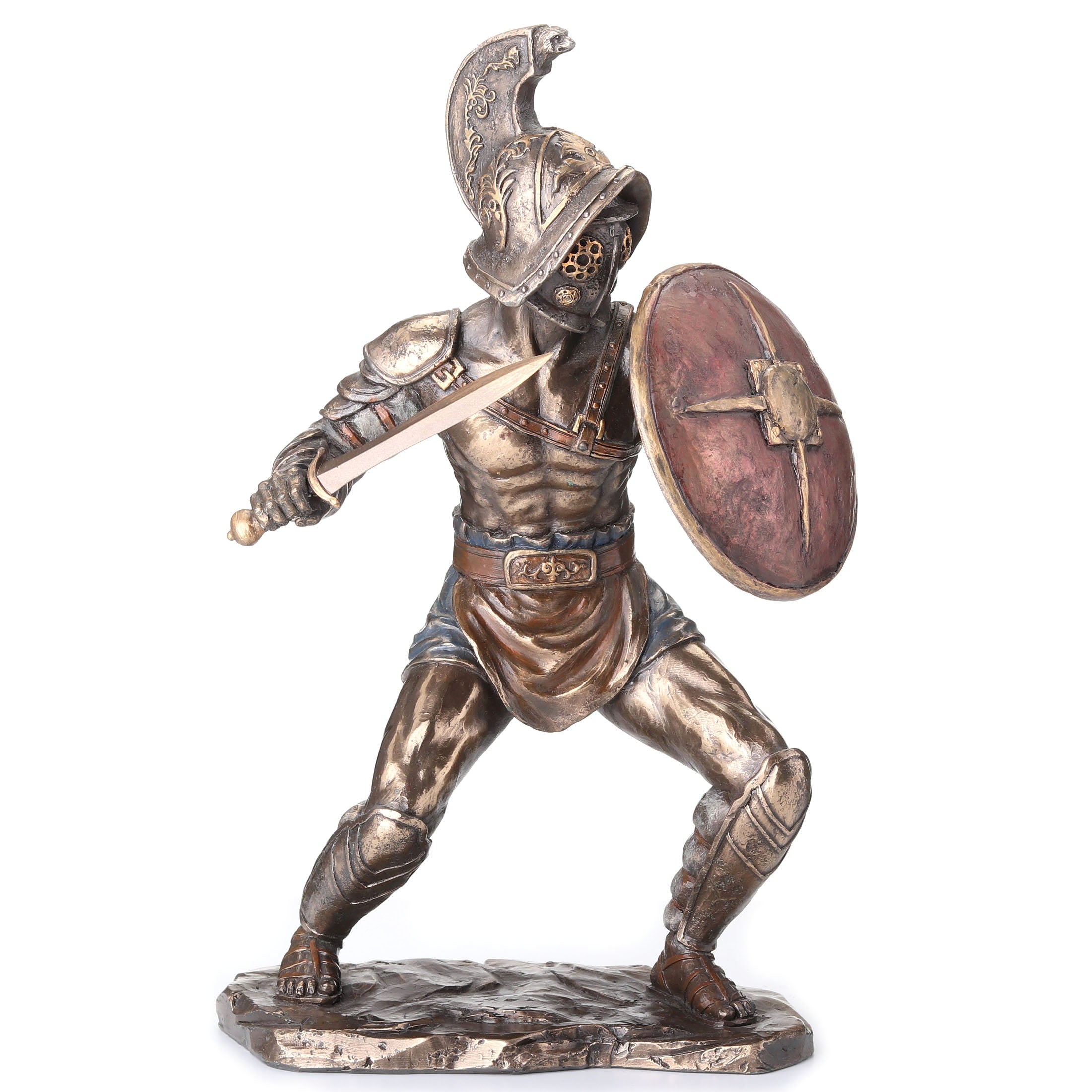 Murmillo Gladiator Wielding Gladius And Parma