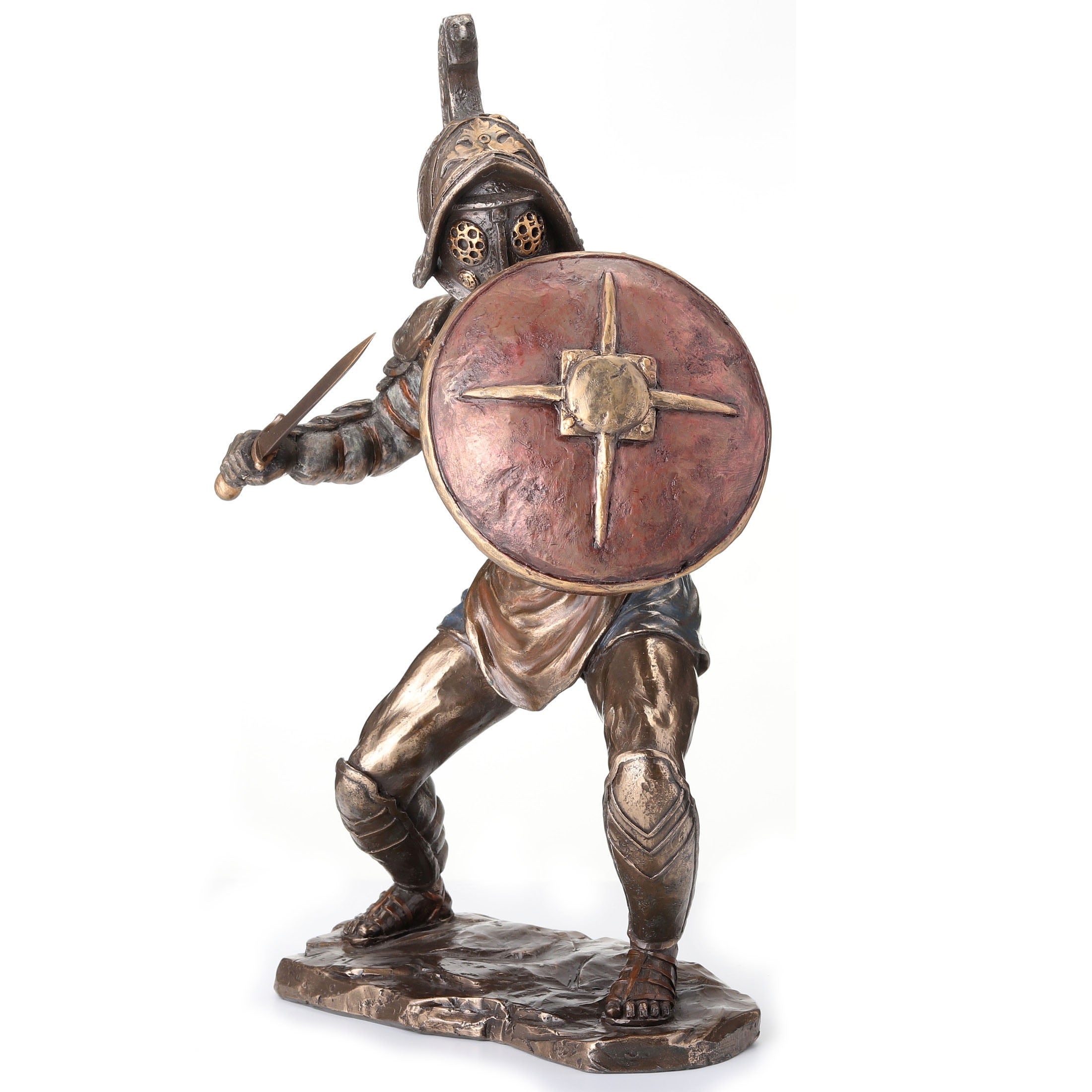 Murmillo Gladiator Wielding Gladius And Parma