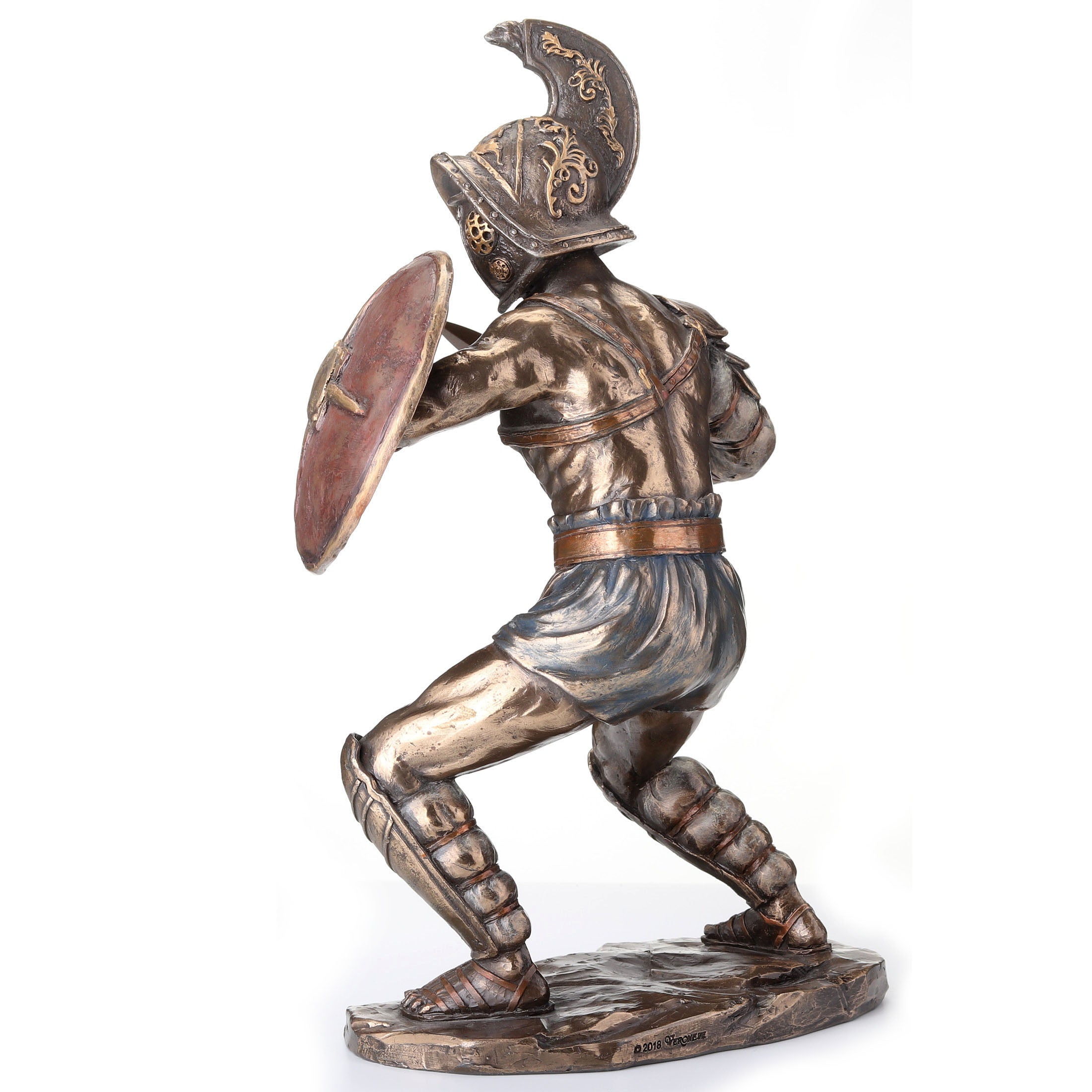 Murmillo Gladiator Wielding Gladius And Parma