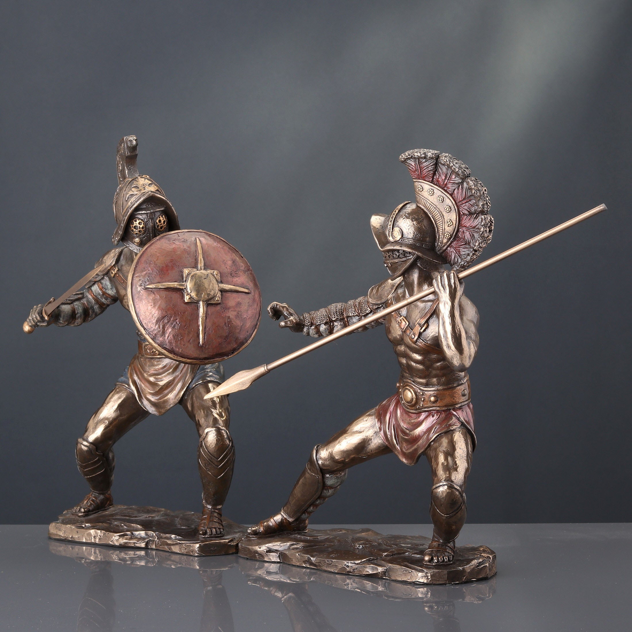 Murmillo Gladiator Wielding Gladius And Parma