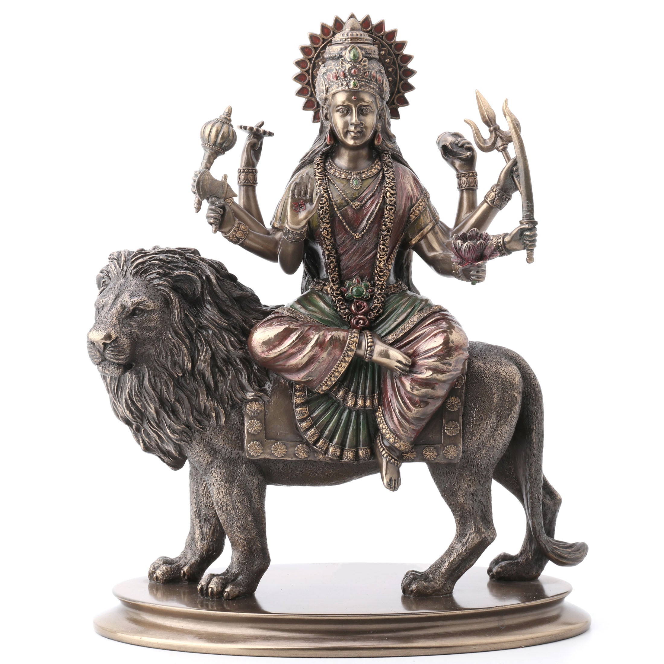 Durga Riding On Lion