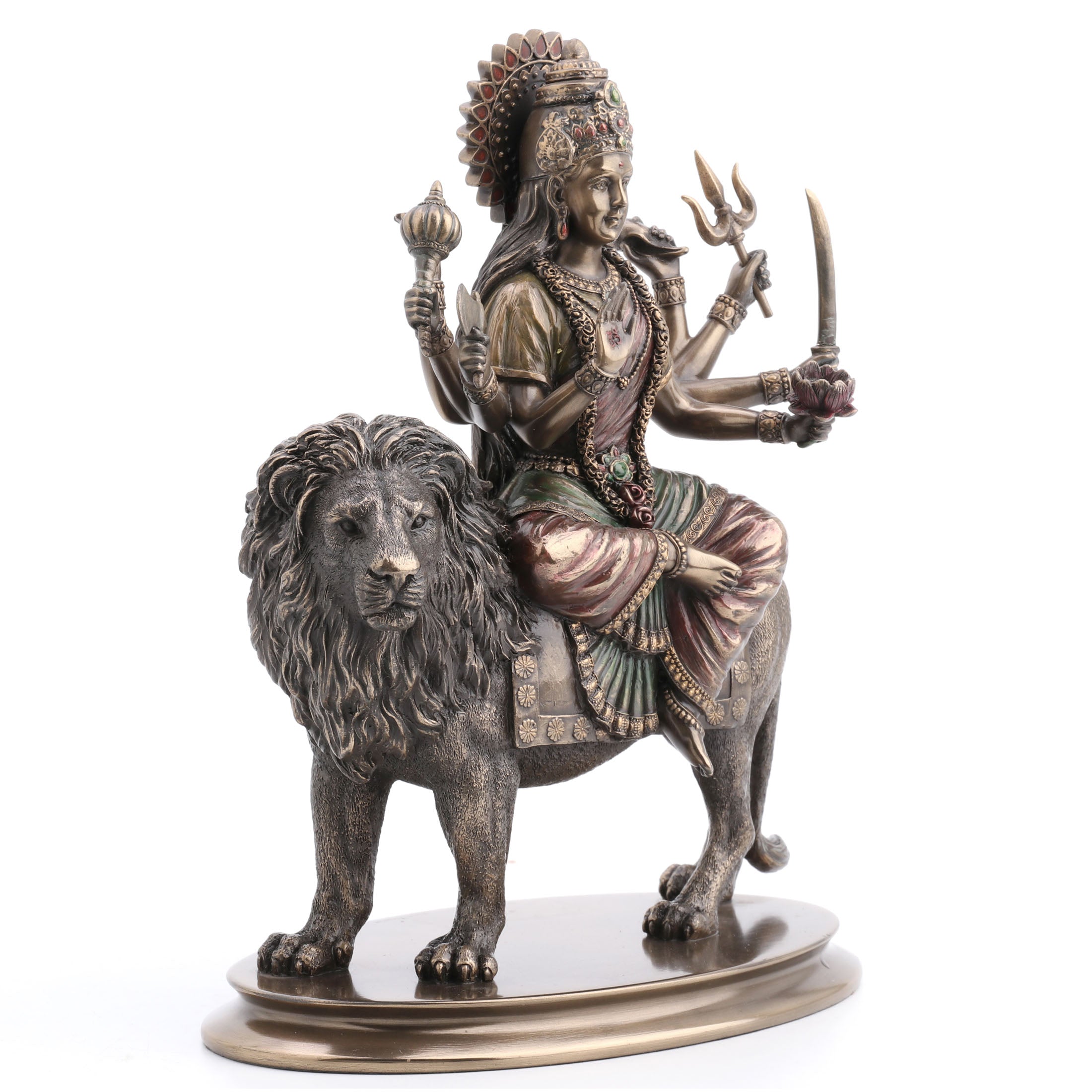 Durga Riding On Lion
