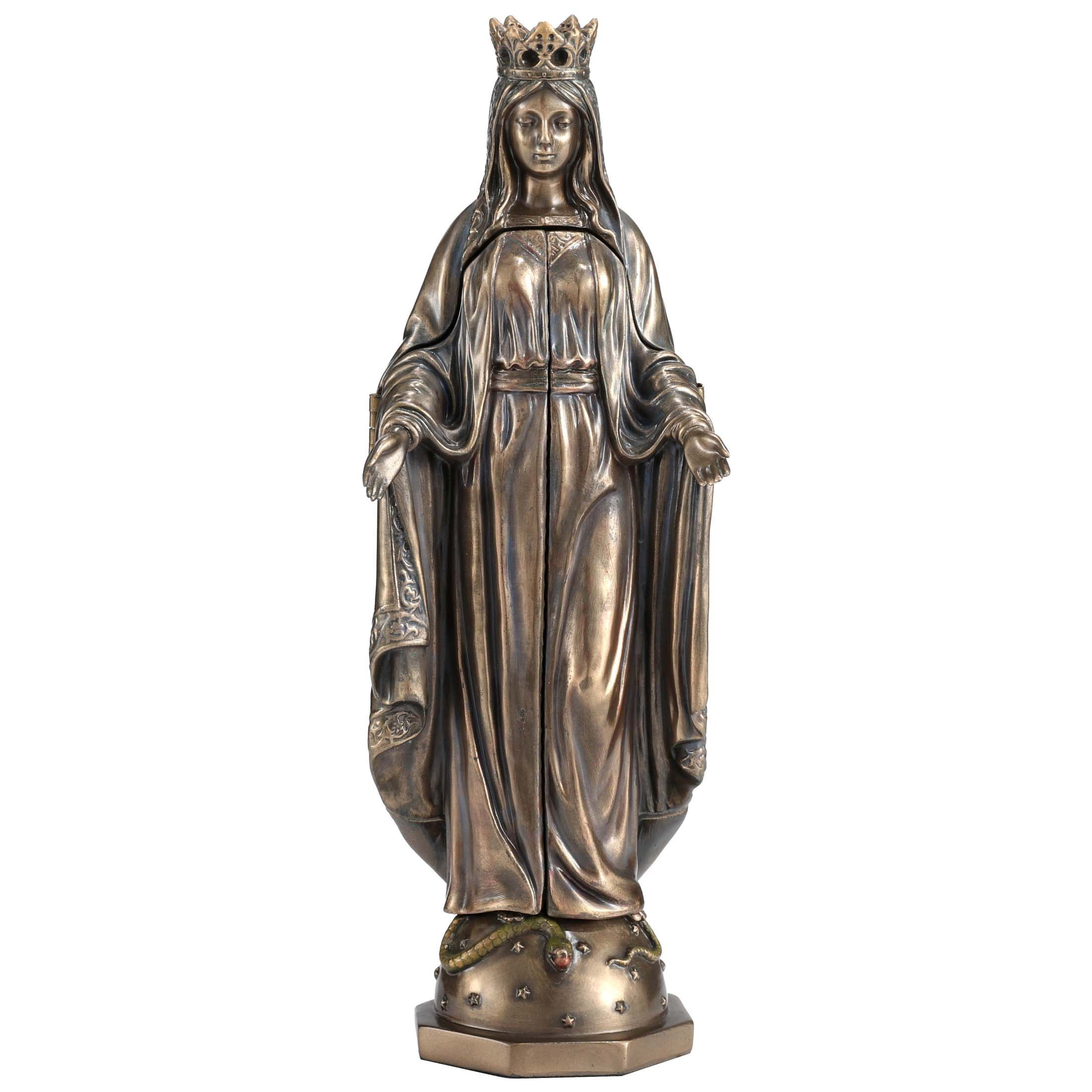 Lady Of Grace With Polyptych Sculpture Of Pieta