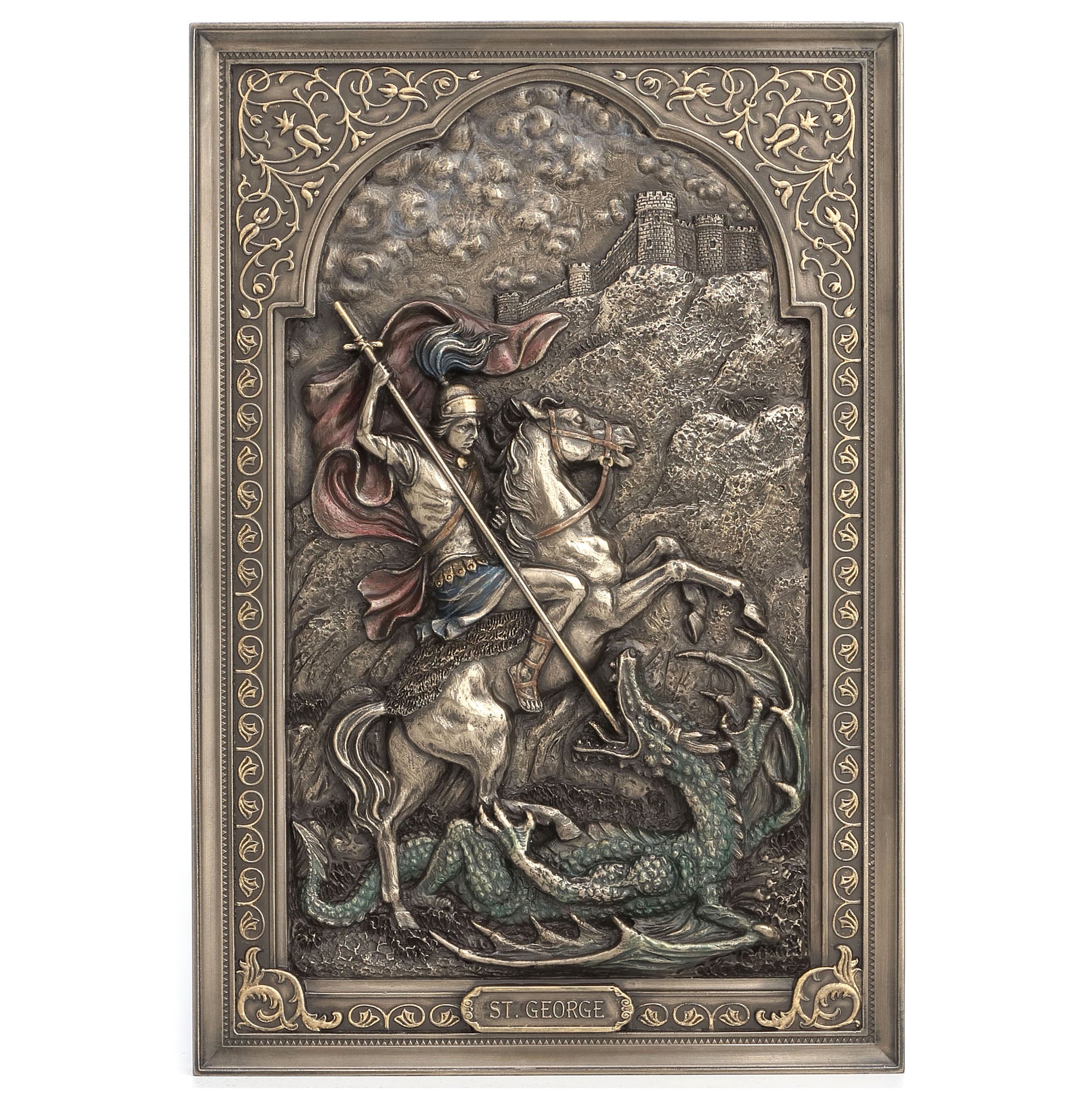 Saint George Dragon Slayer Wall Plaque