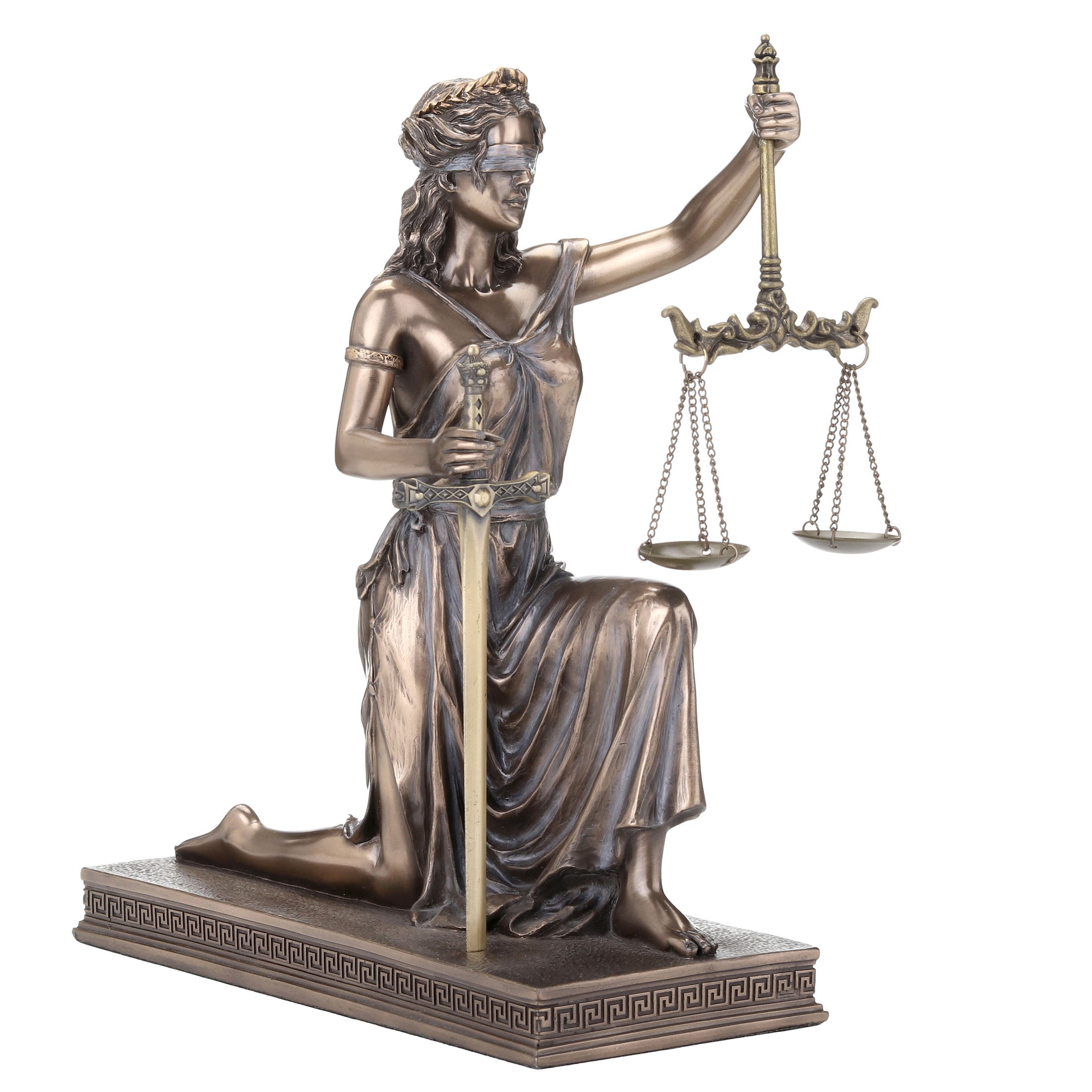 Lady Justice Kneeling Holding Scale And Sword (Letter Opener)