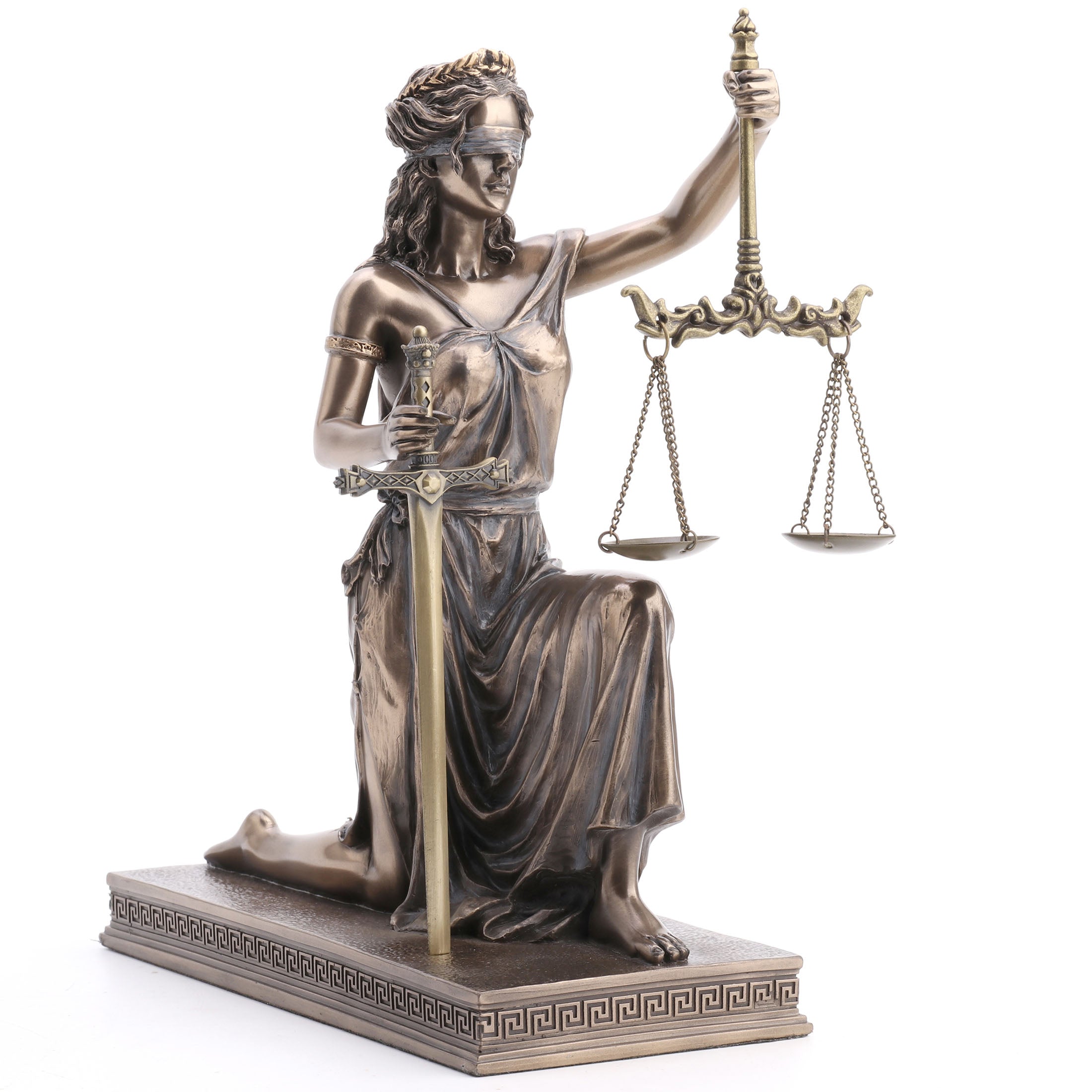 Lady Justice Kneeling Holding Scale And Sword (Letter Opener)