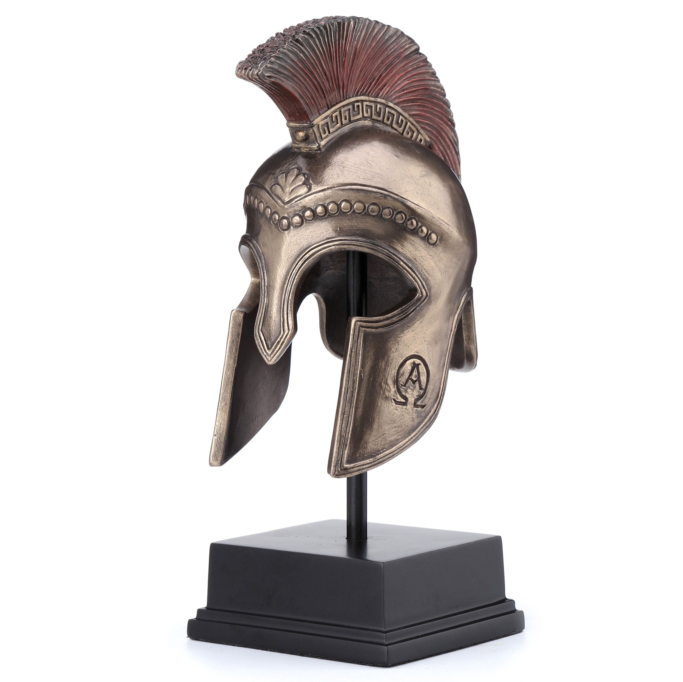 Greek Hoplite Helmet On Stand