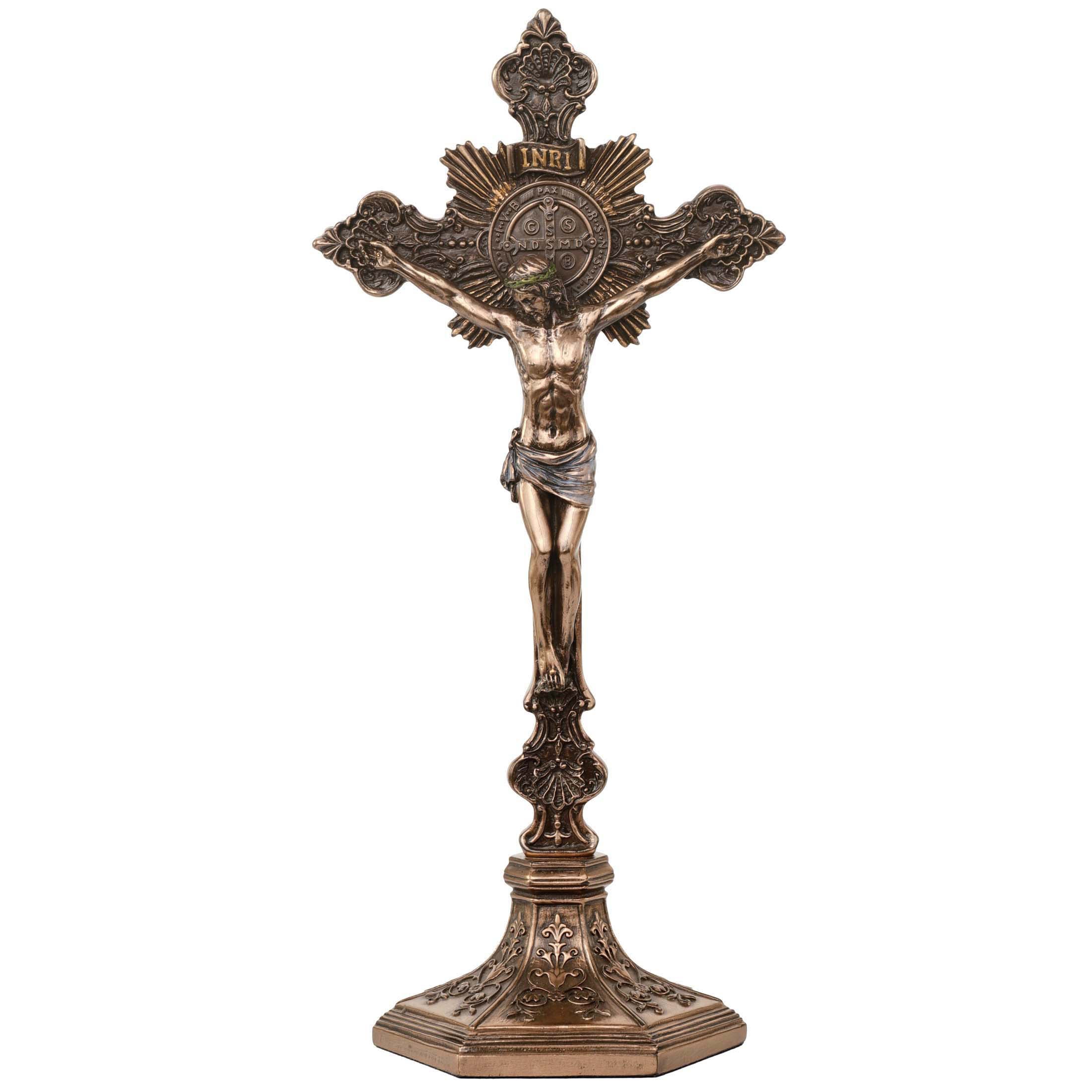 Saint Benedict Crucifix Stand (Removable Stand)