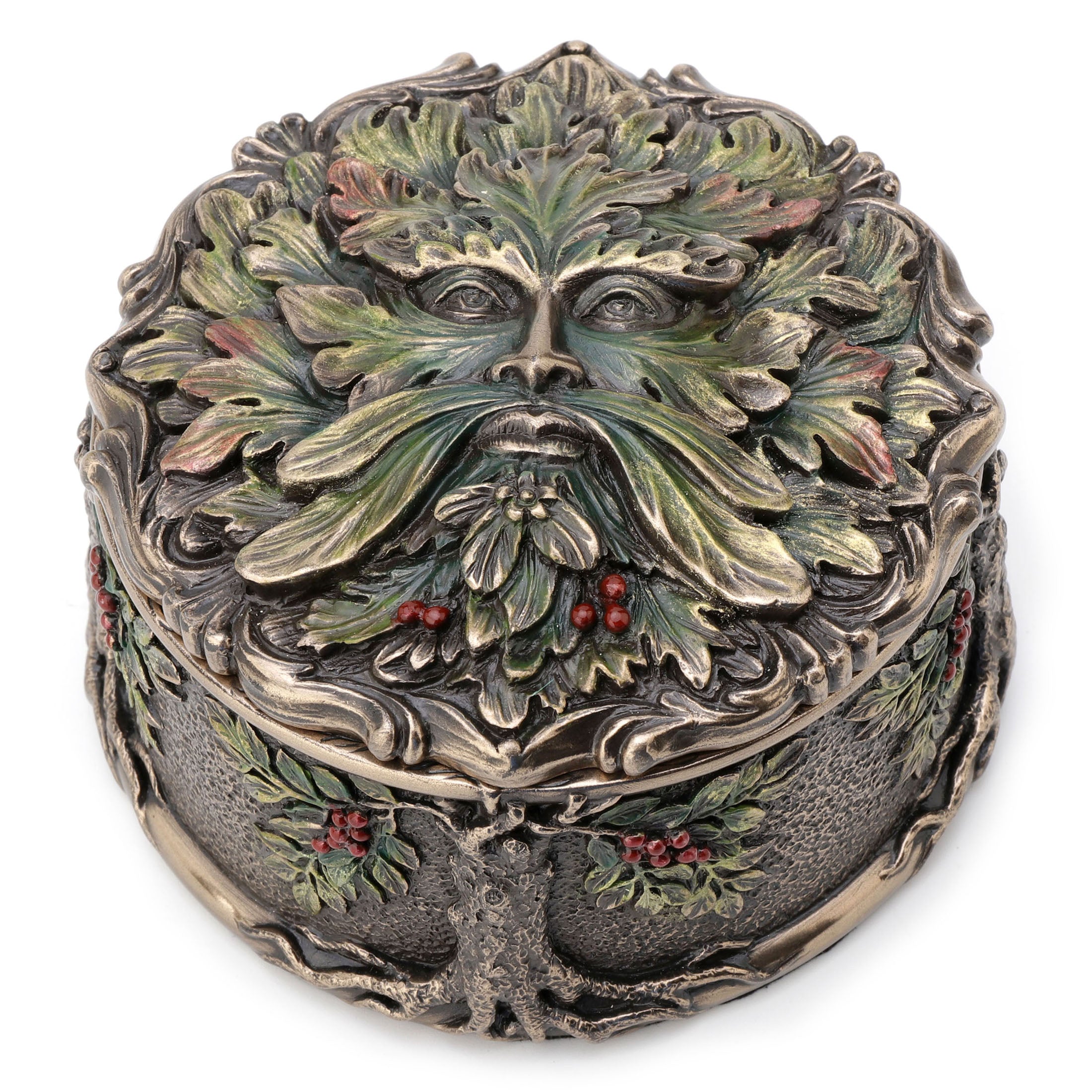 Green Man Berry Trinket Box