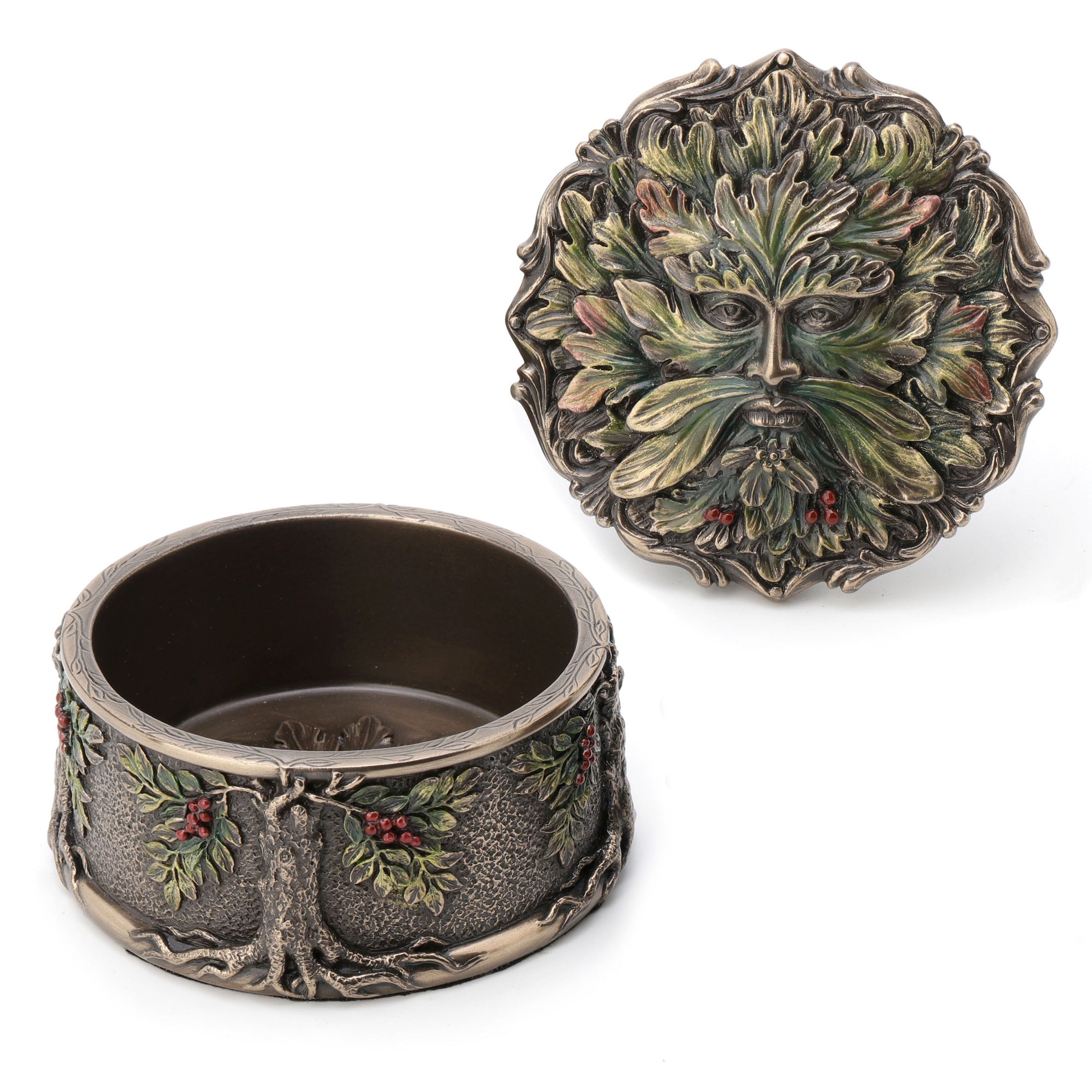 Green Man Berry Trinket Box