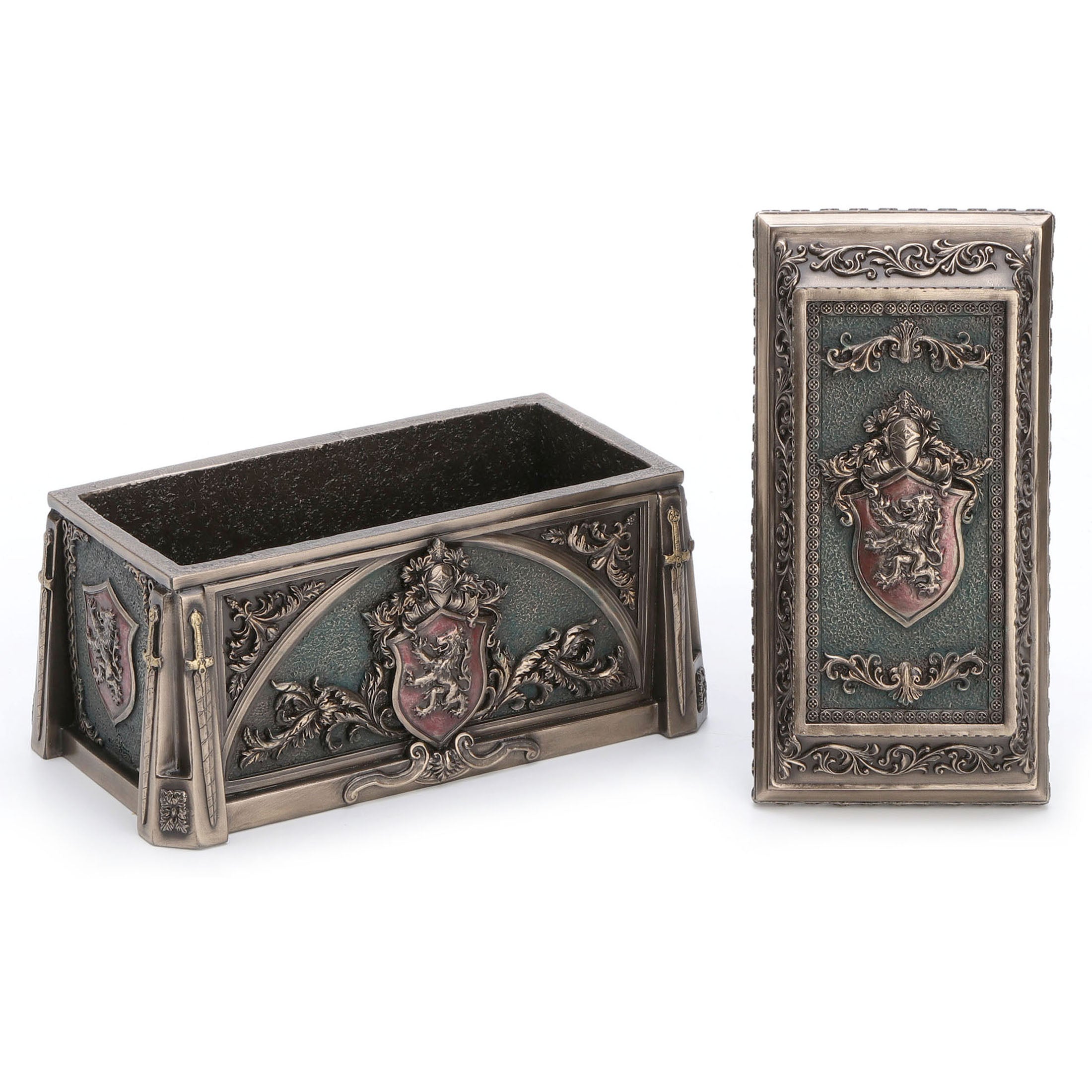Medieval Lion Crest Trinket Box