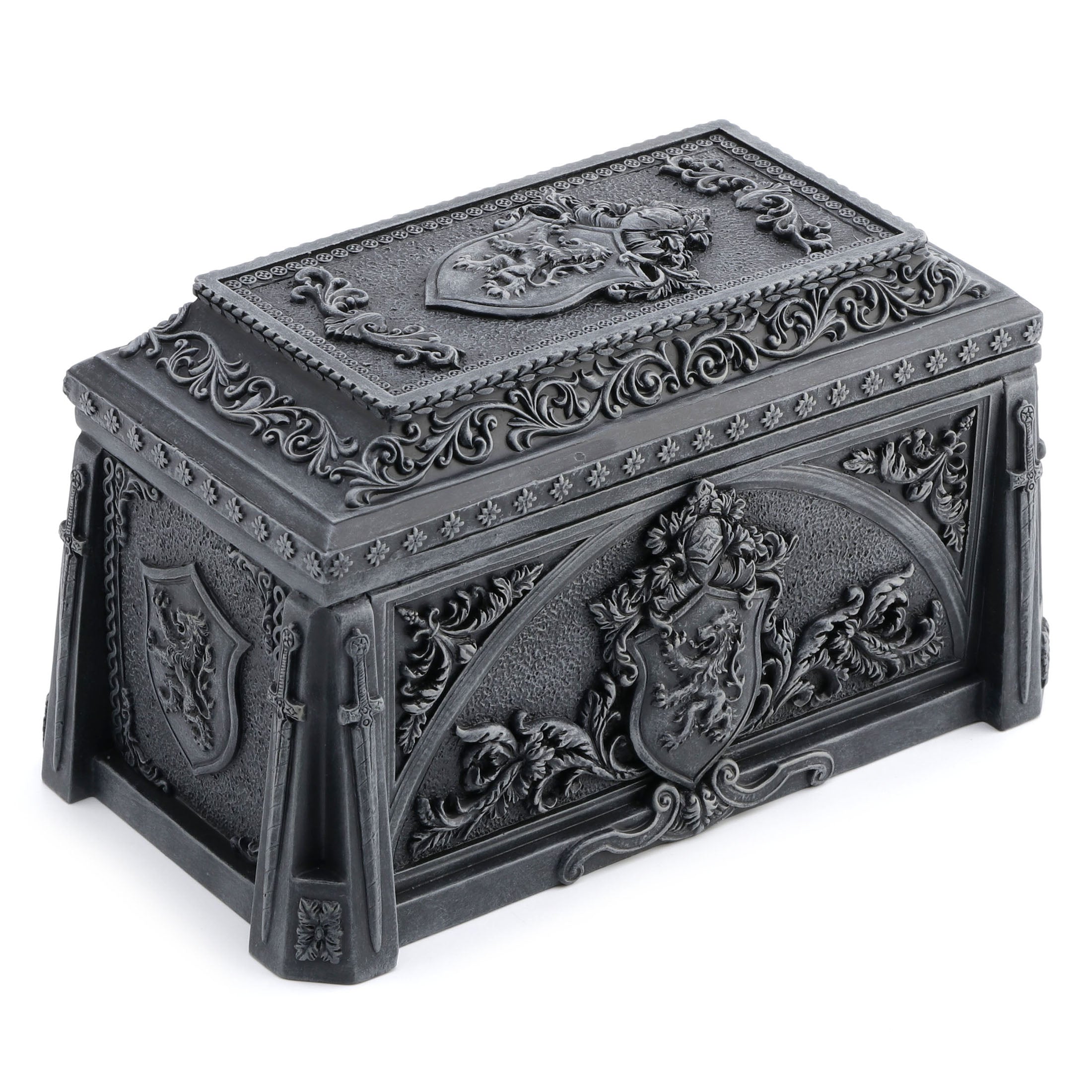 Medieval Lion Crest Trinket Box