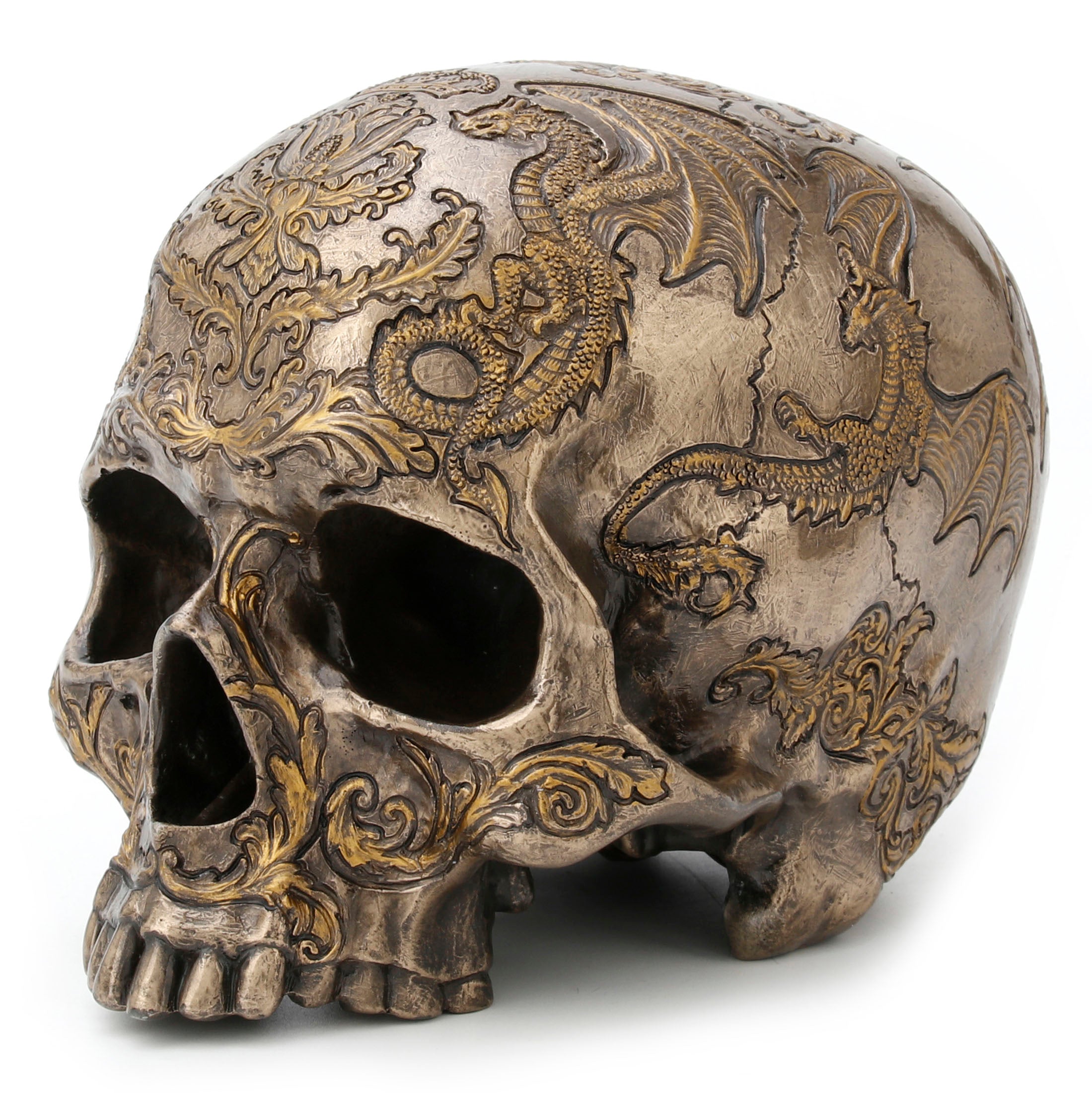 Thistle Flying Dragon Coat Of Arms Skull