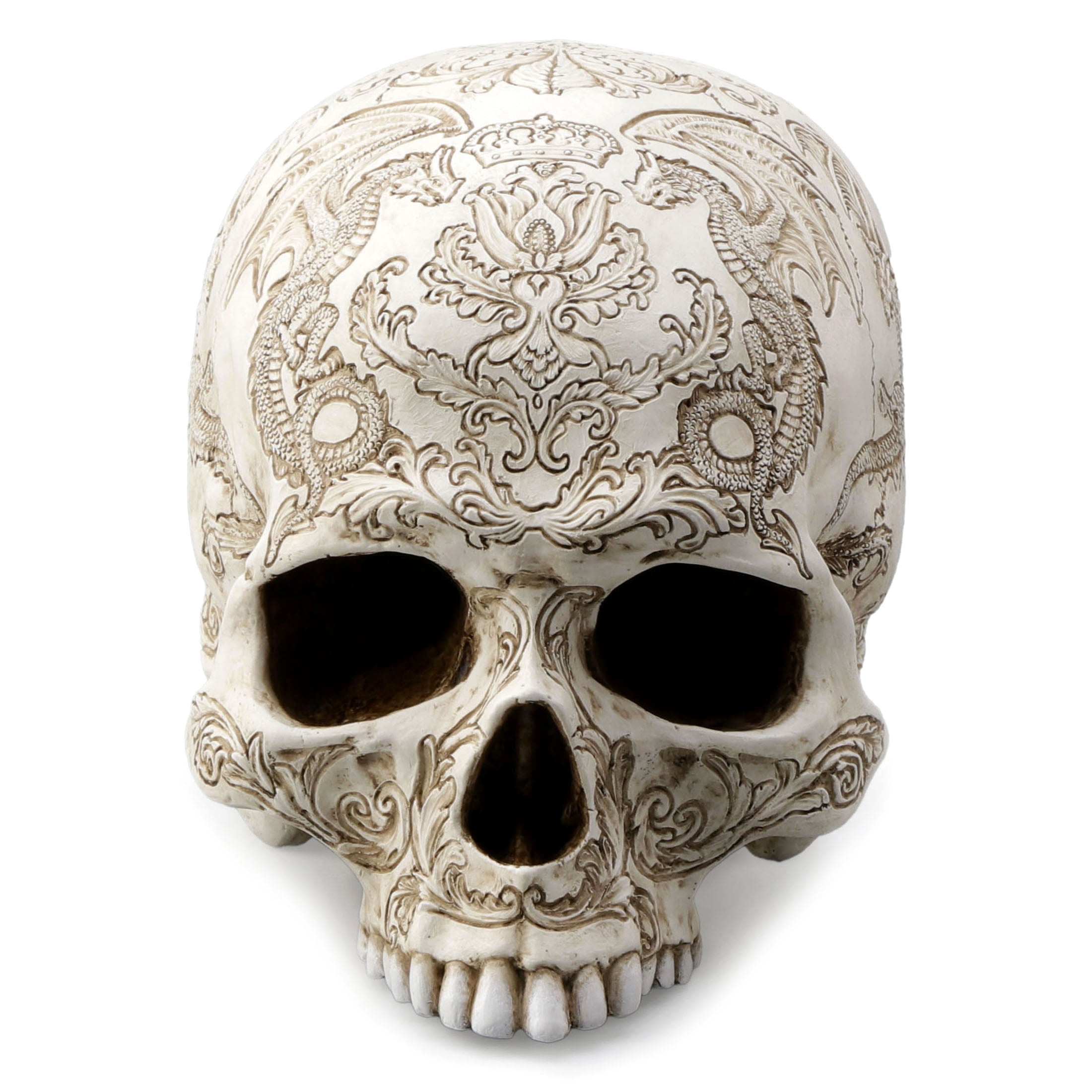 Thistle Flying Dragon Coat Of Arms Skull