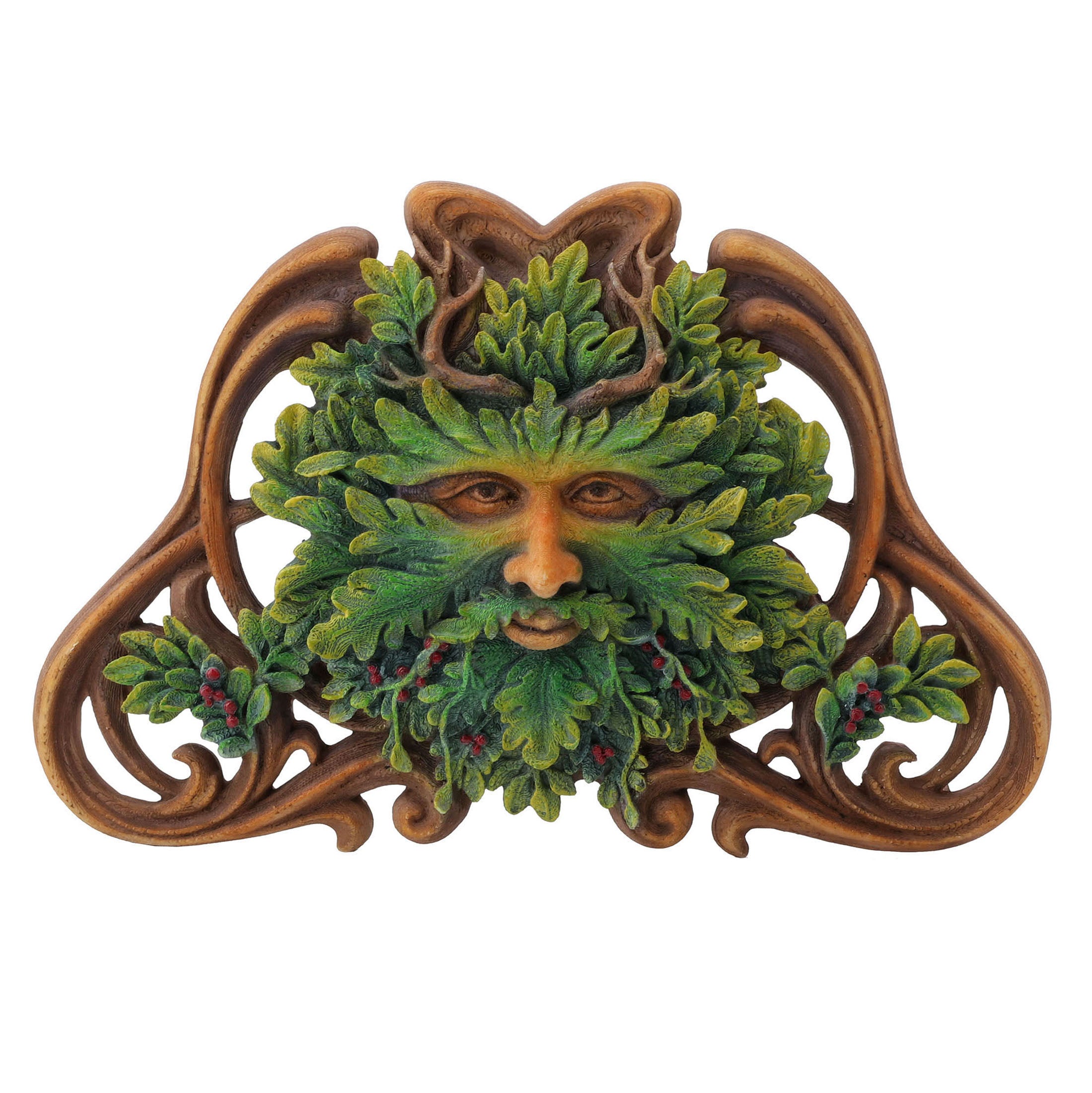 Green Man Mistletoe Wall Plaque