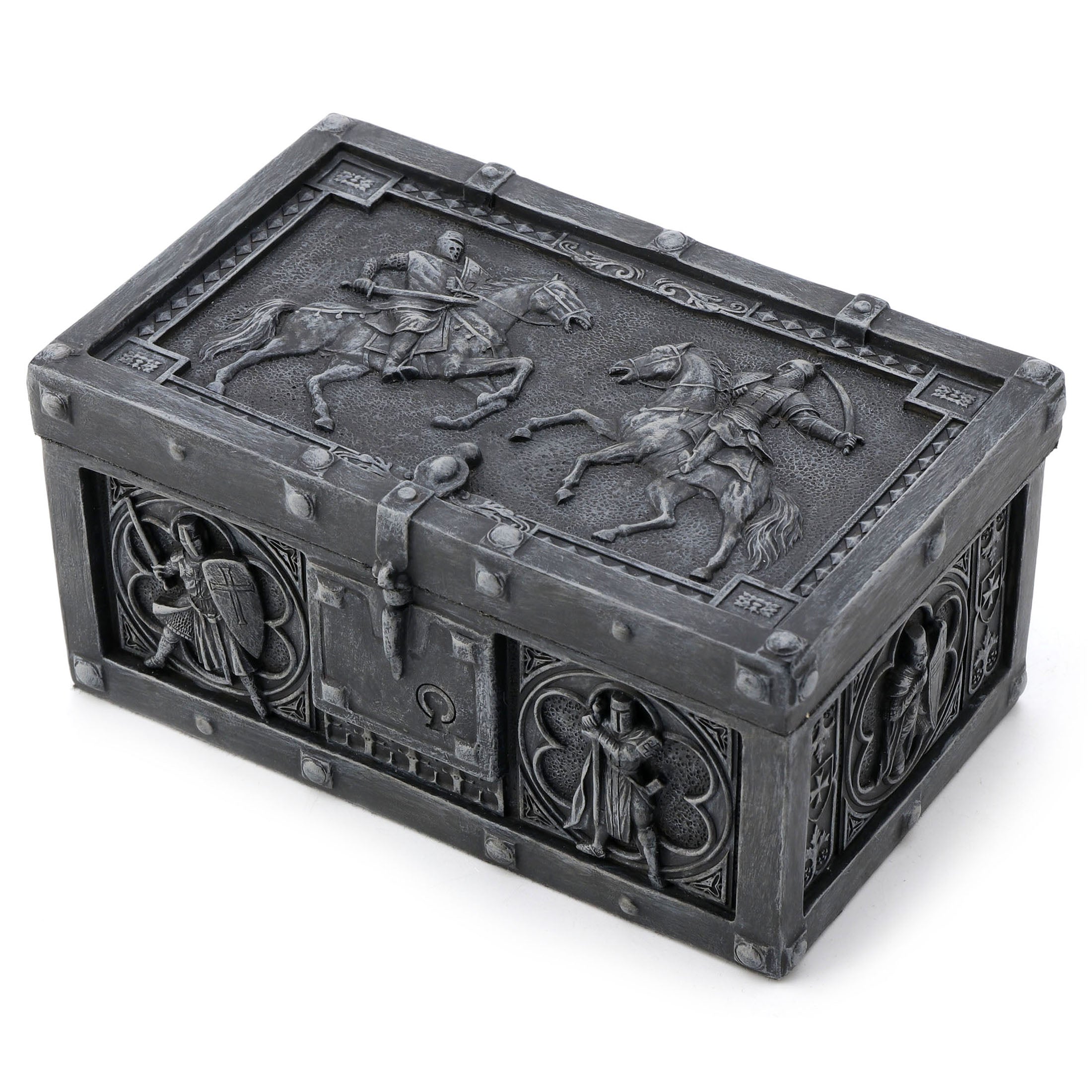 Battling Crusader Hinged Trinket Chest
