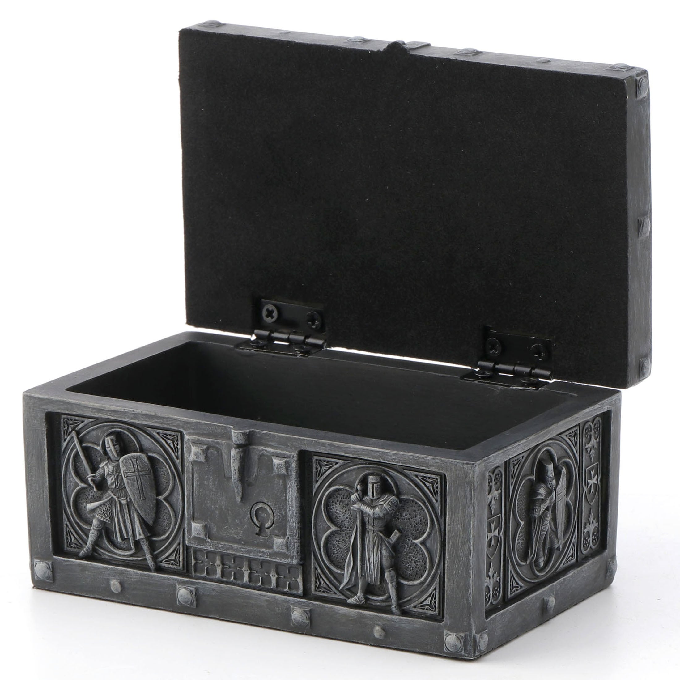 Battling Crusader Hinged Trinket Chest