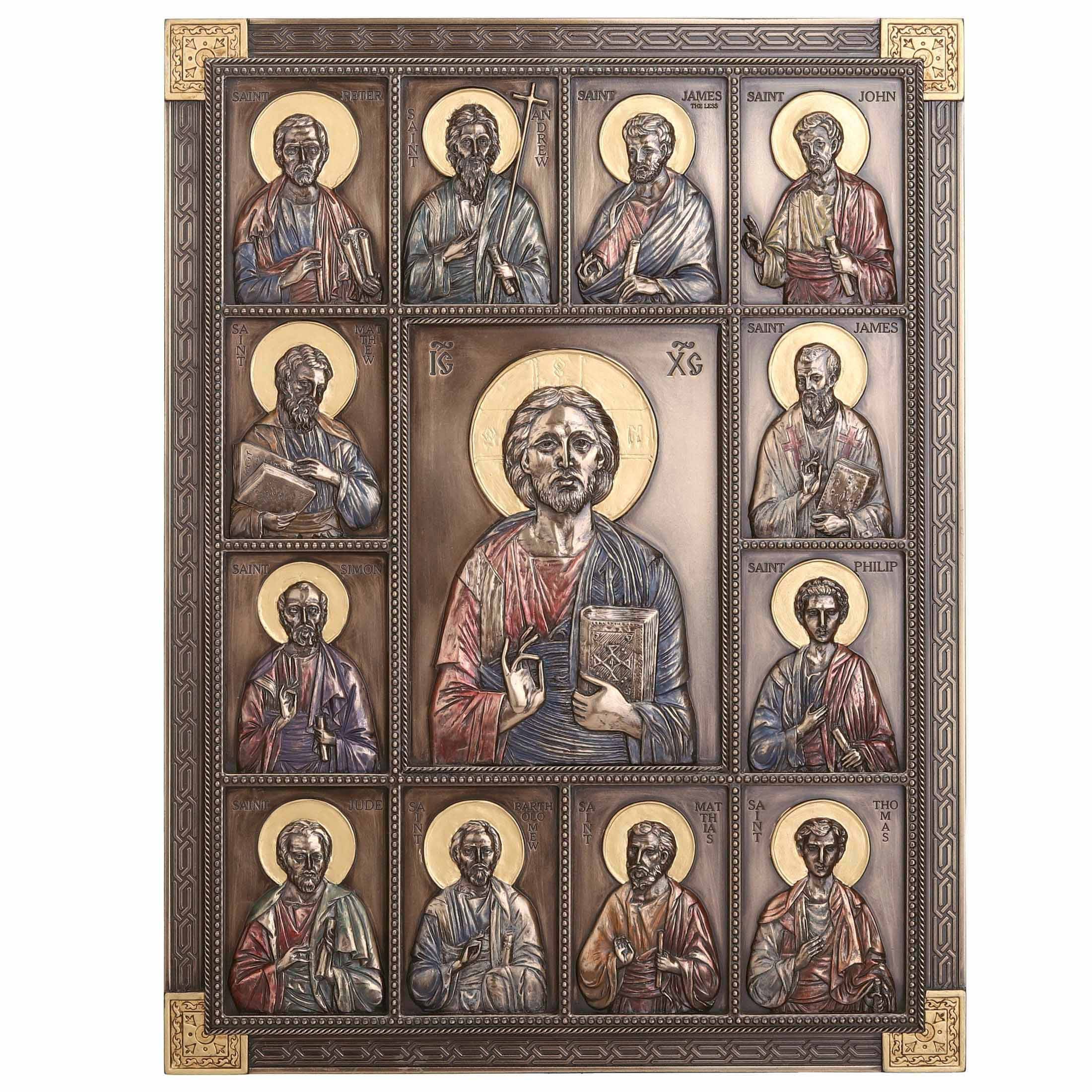 Jesus And The Twelve Apostles Wall Plaque