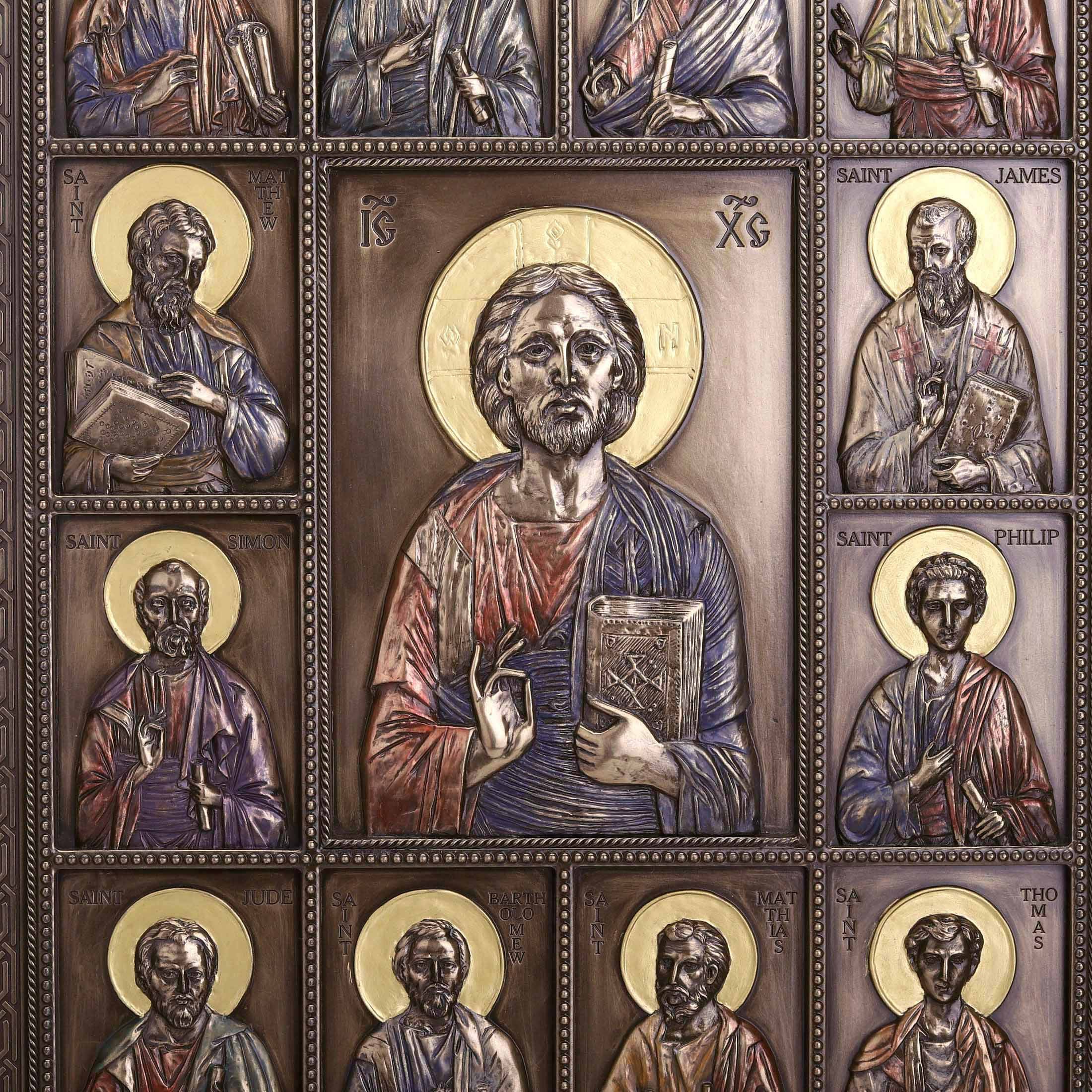 Jesus And The Twelve Apostles Wall Plaque