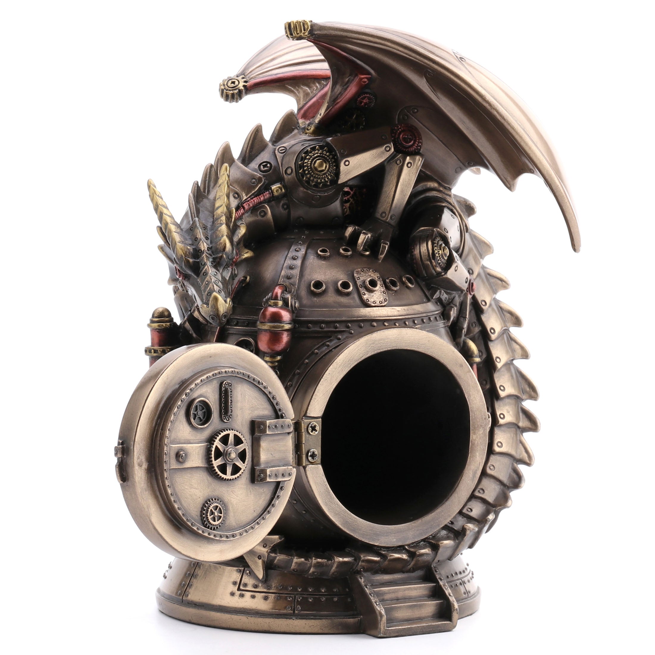 Steampunk Dragon On The Time Machine Trinket Box