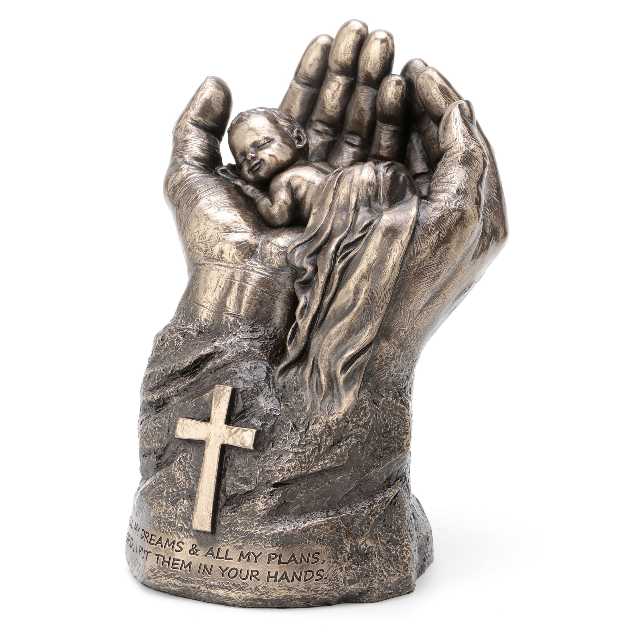 Sleeping Baby In Lords Hands