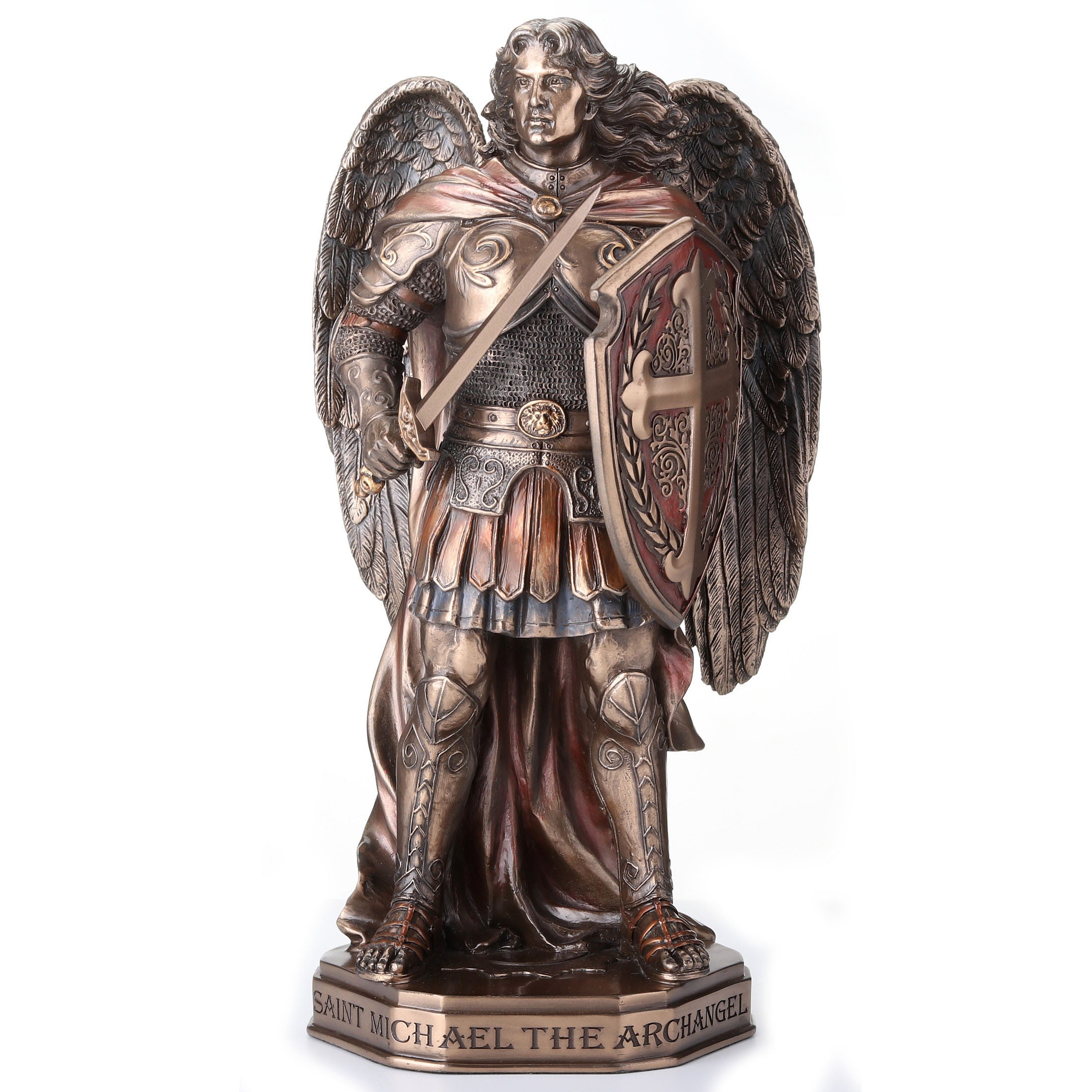 Saint Michael Sword And Shield With Base