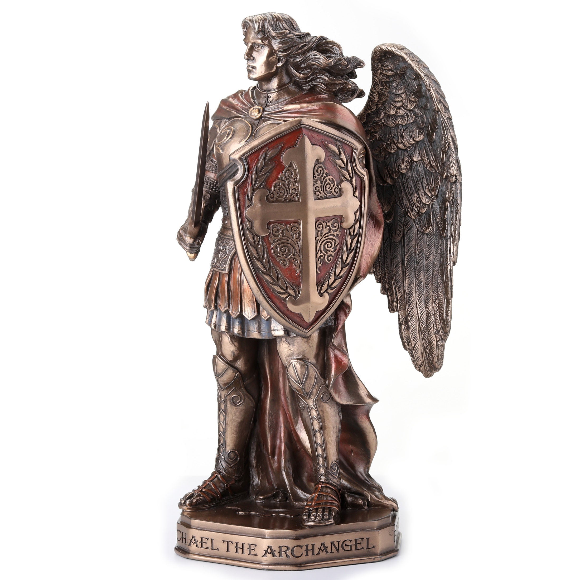 Saint Michael Sword And Shield With Base