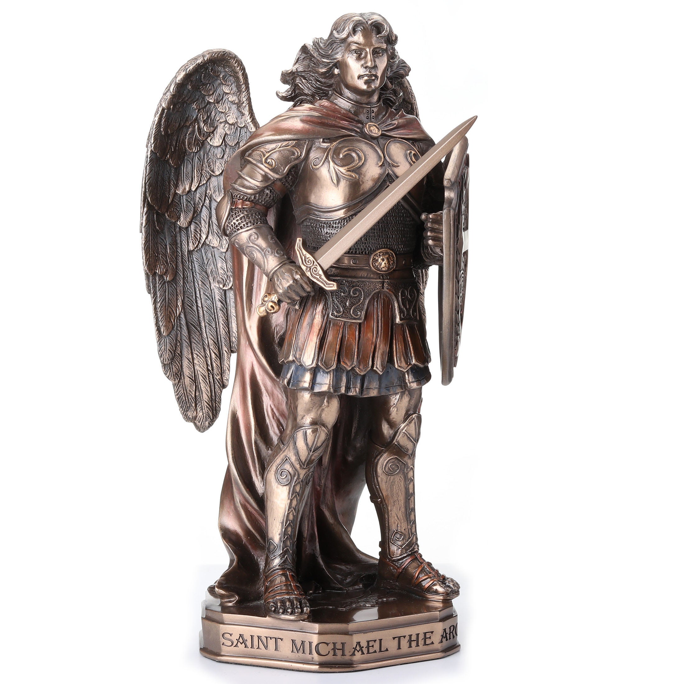 Saint Michael Sword And Shield With Base