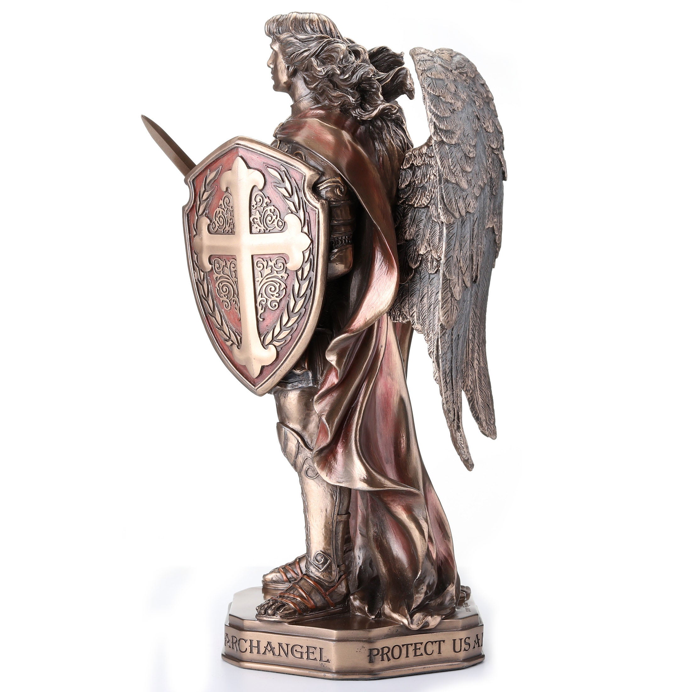 Saint Michael Sword And Shield With Base
