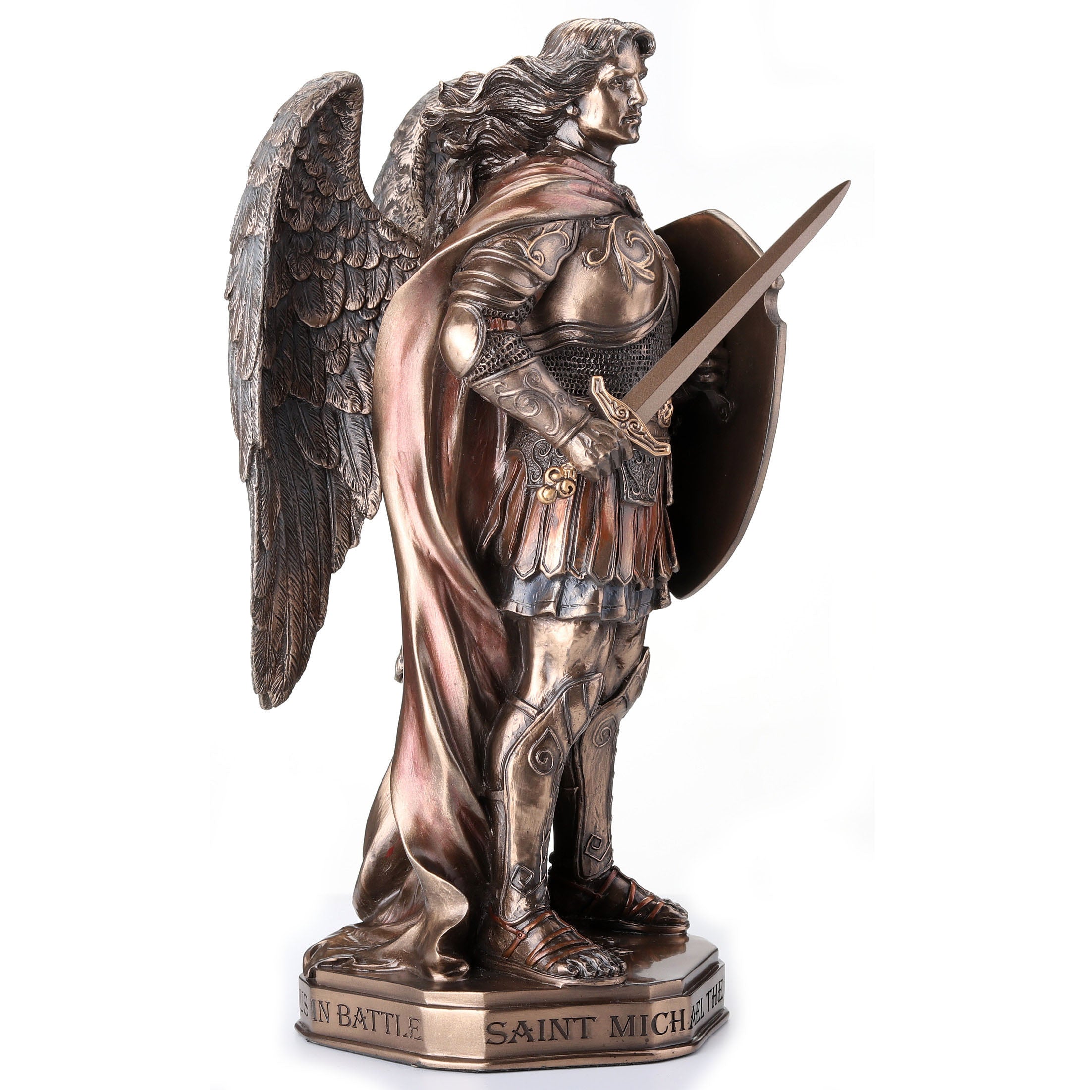Saint Michael Sword And Shield With Base