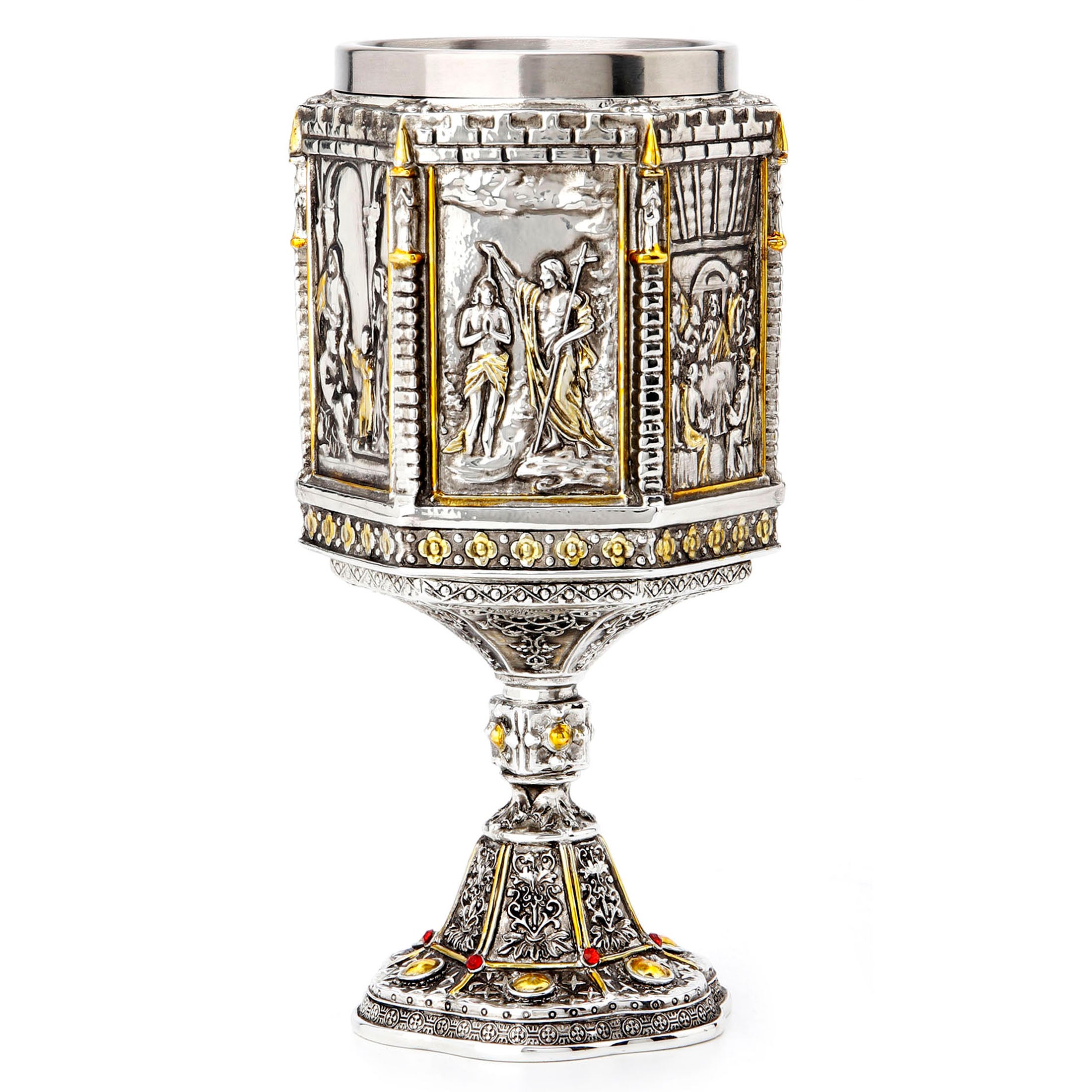 Life Of Jesus Kiddush Shabbat Cup Chalice (Stainless Steel Tumbler)