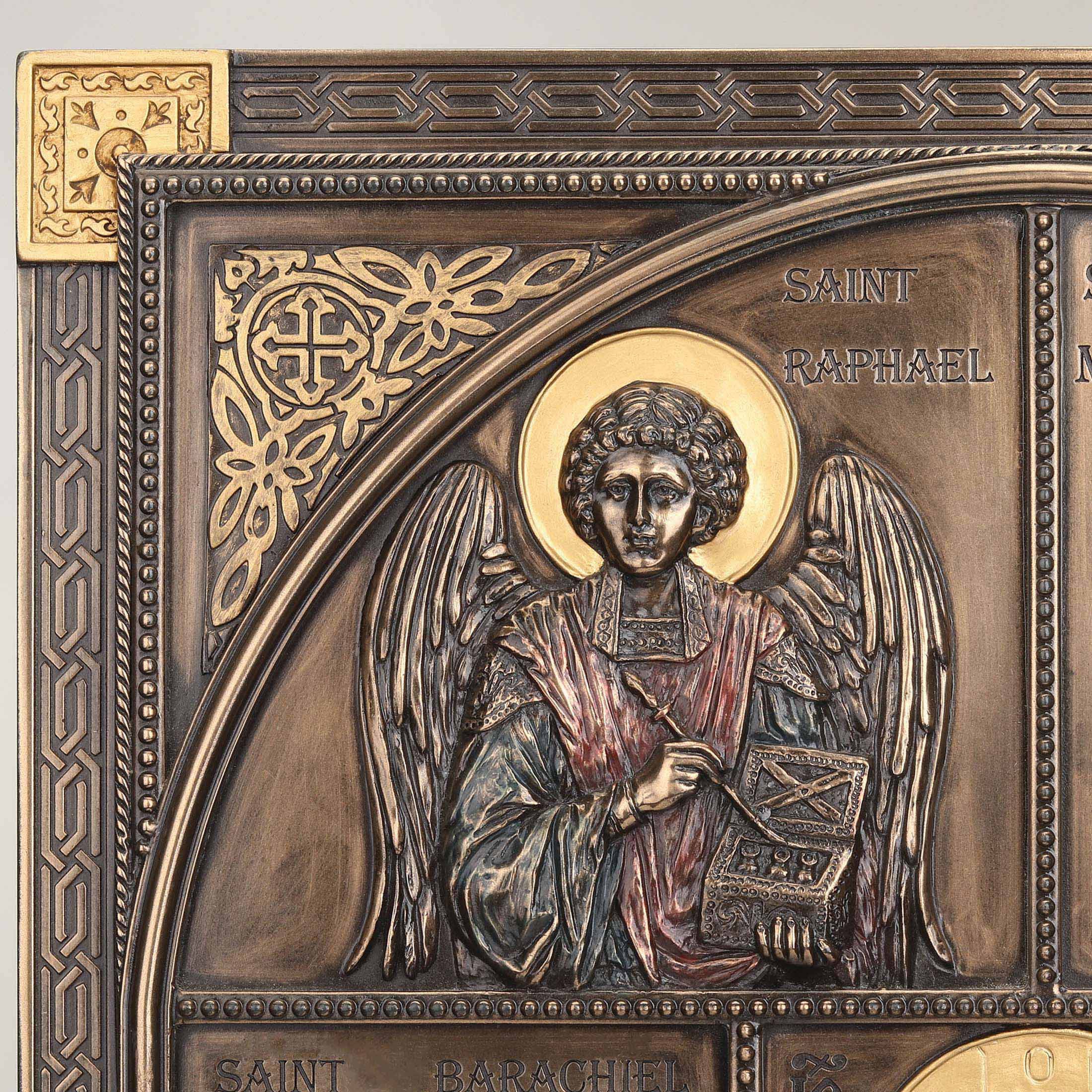 Jesus And The Seven Archangels Wall Plaque