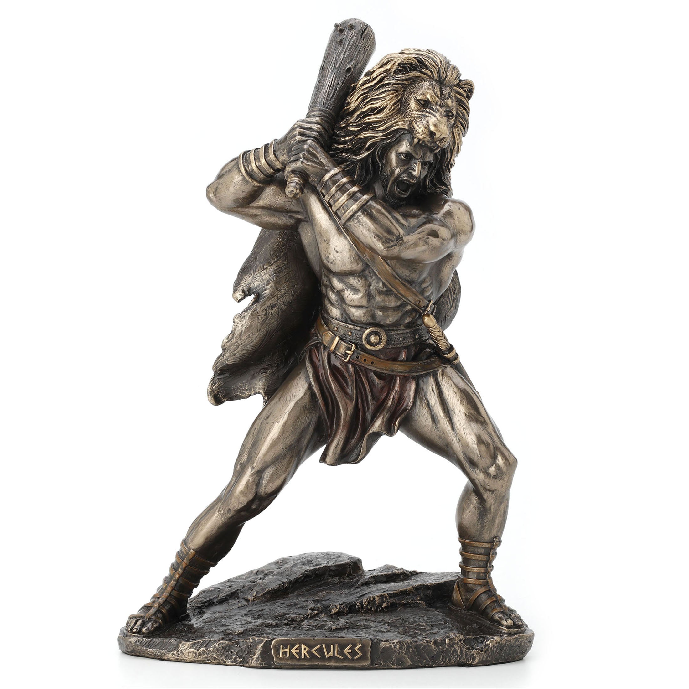 Hercules Wielding Club And Wearing Nemean Lion Hide