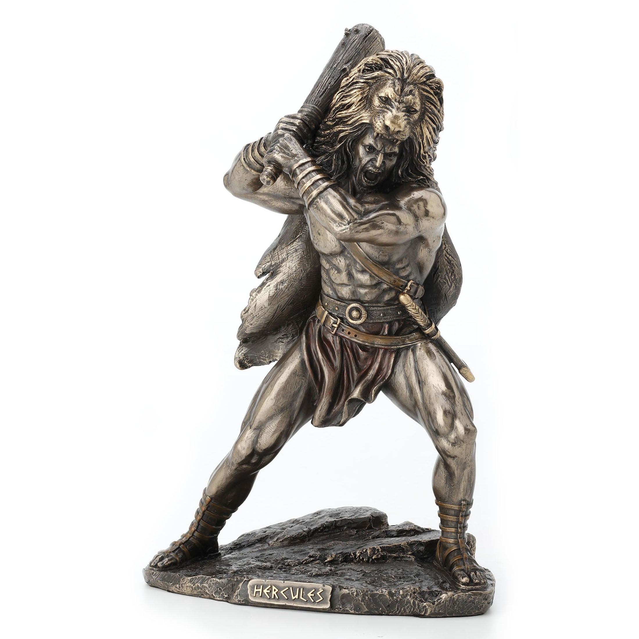 Hercules Wielding Club And Wearing Nemean Lion Hide