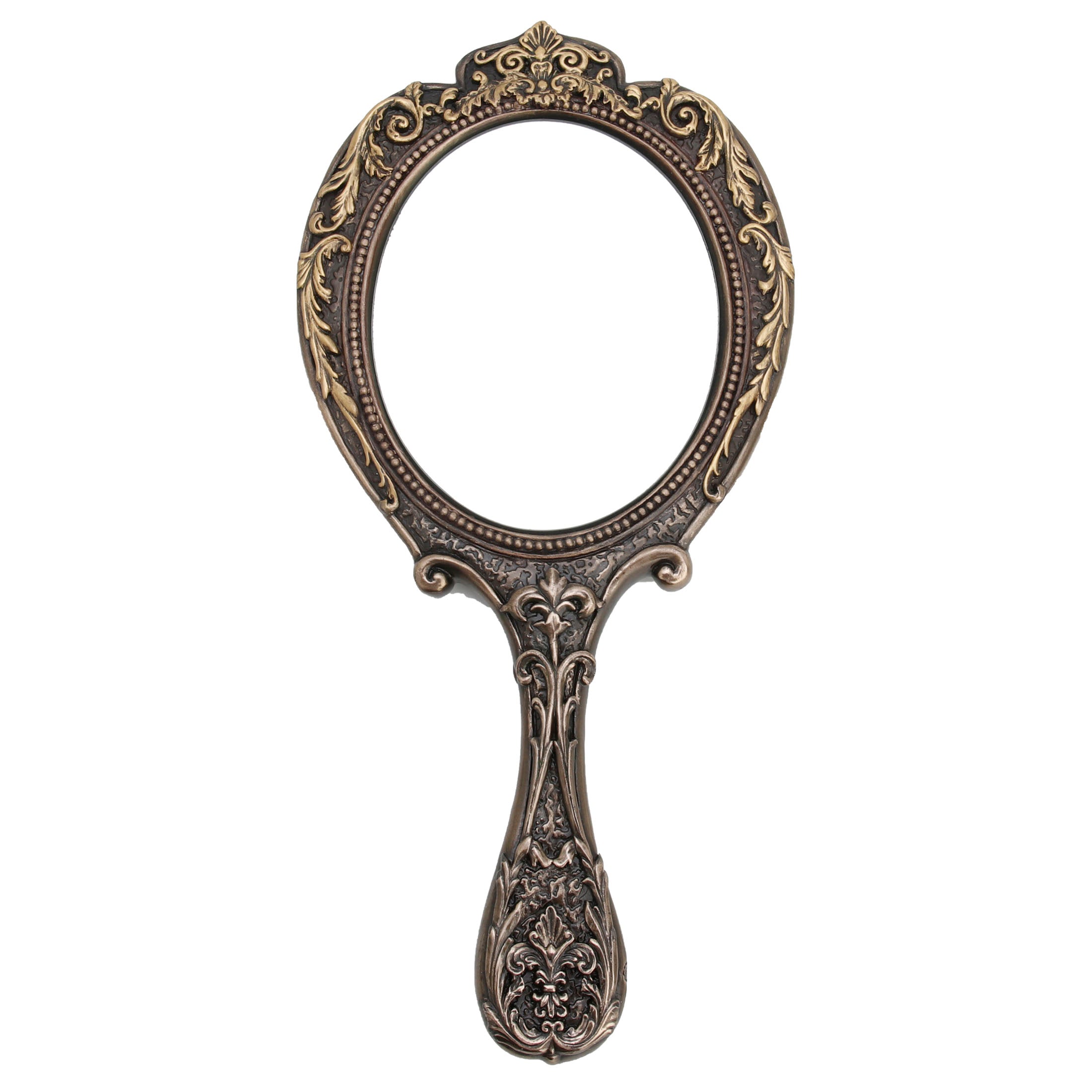 Skull Brooch Hand Mirror