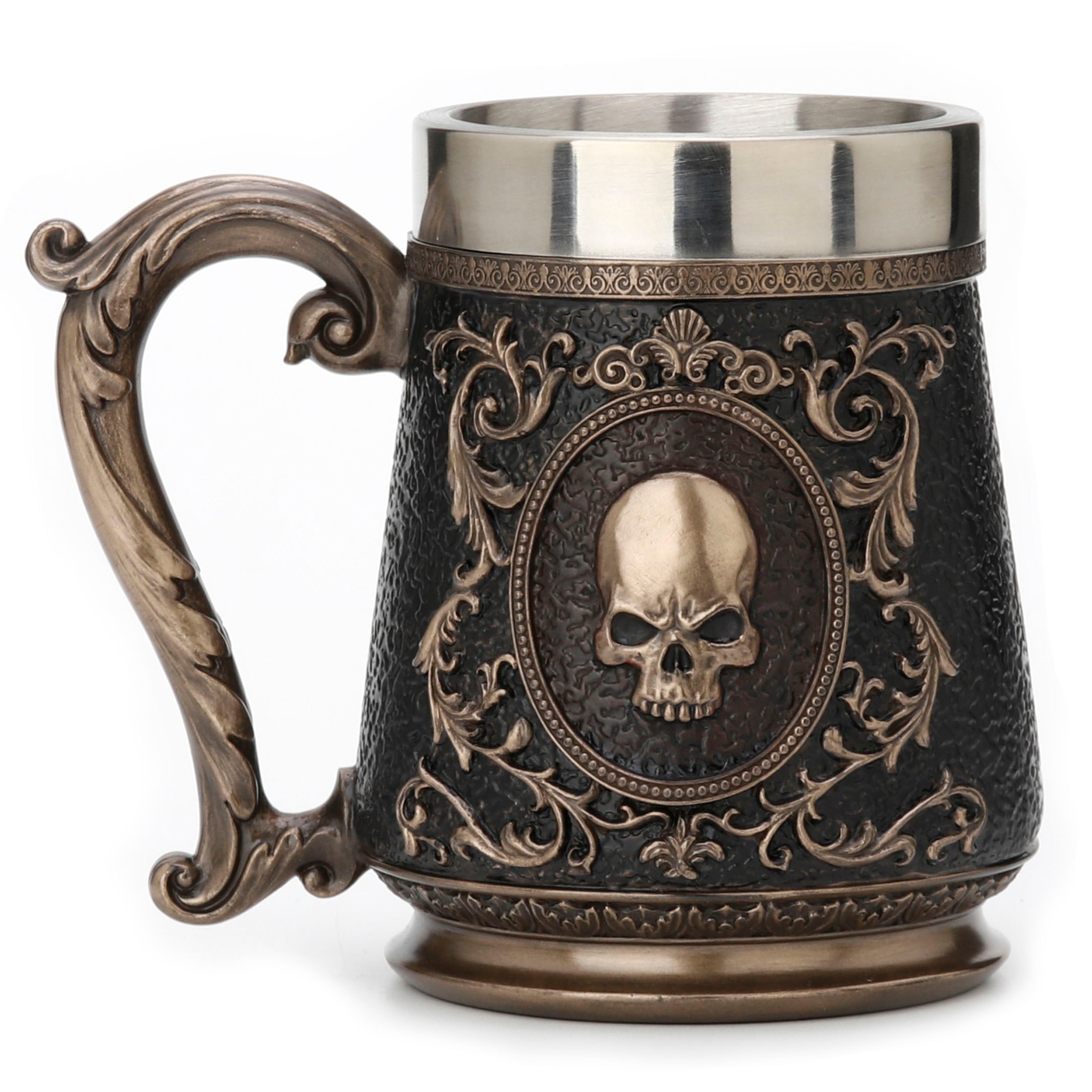 Skull Brooch Beer Stein (Stainless Steel Tumbler)