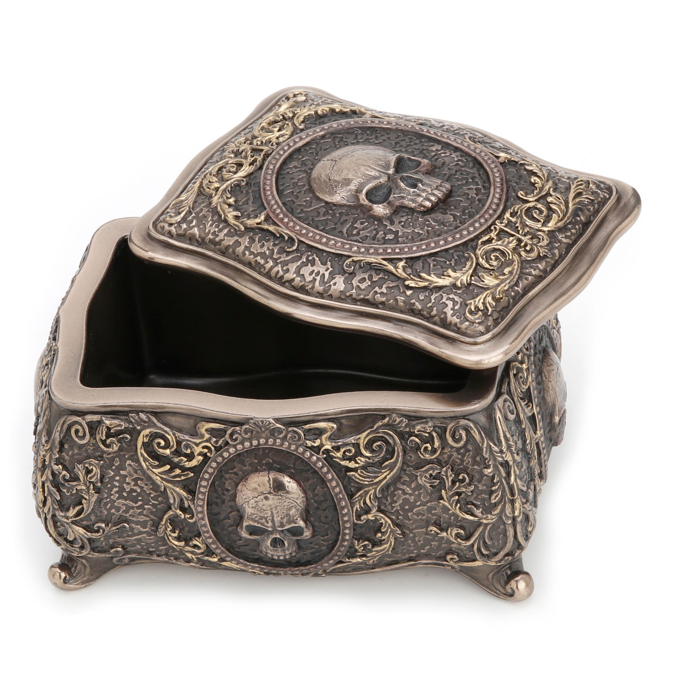 Skull Brooch Trinket Box