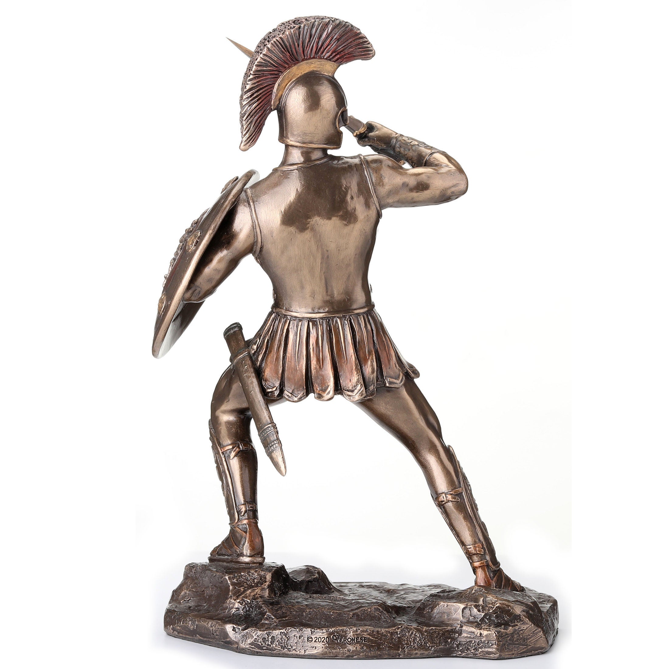 Greek Hero Hector Of Troy Holding Sword And Shield