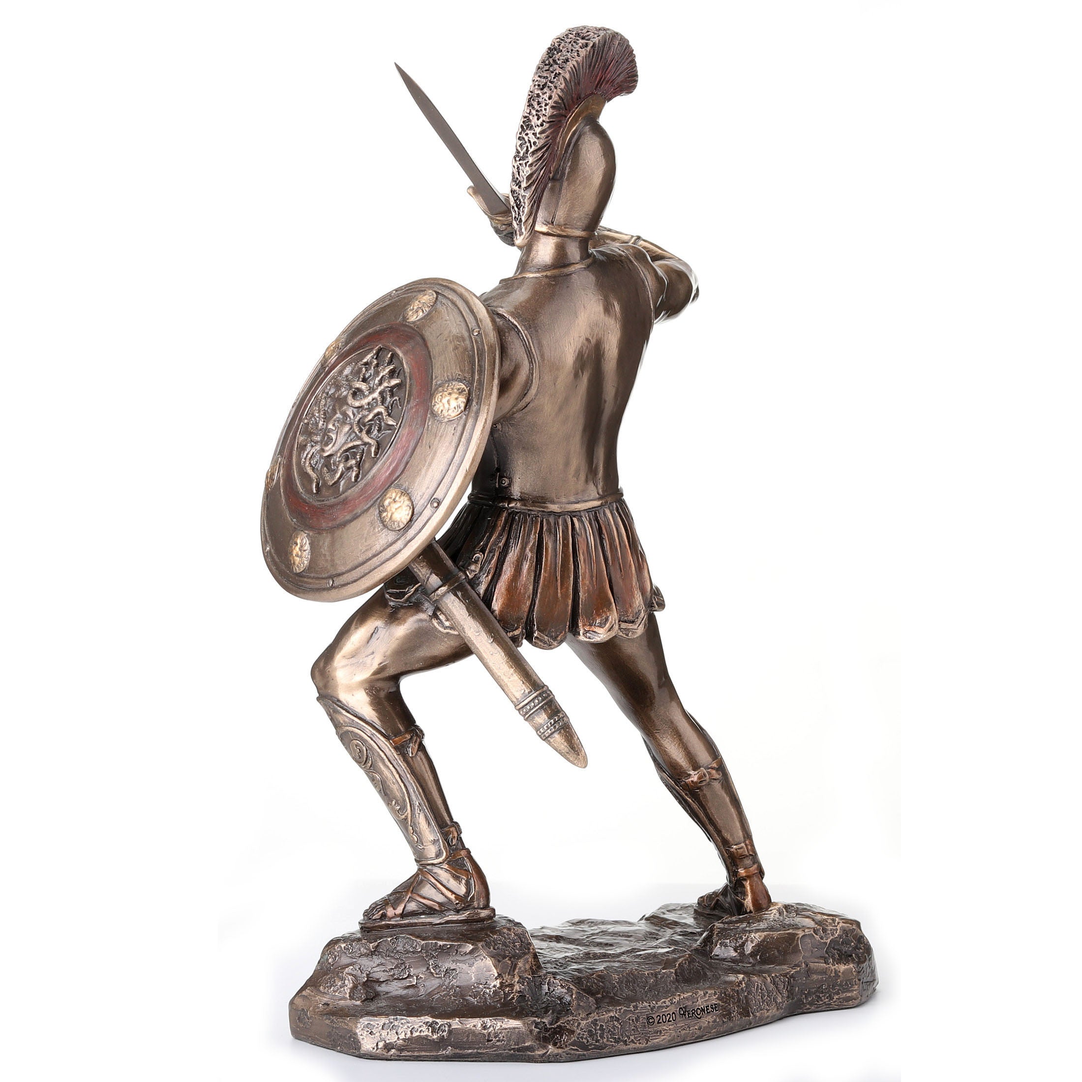 Greek Hero Hector Of Troy Holding Sword And Shield