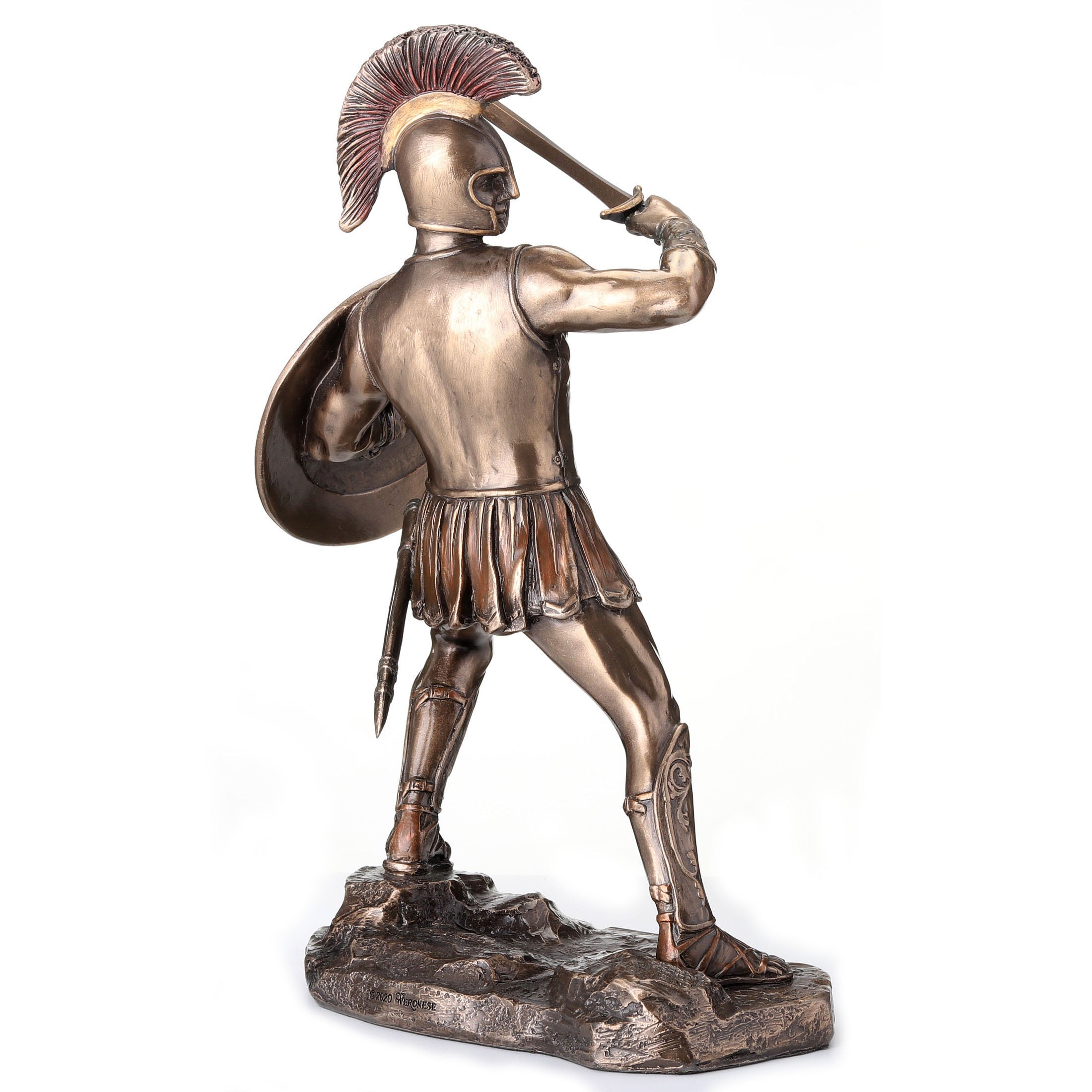 Greek Hero Hector Of Troy Holding Sword And Shield