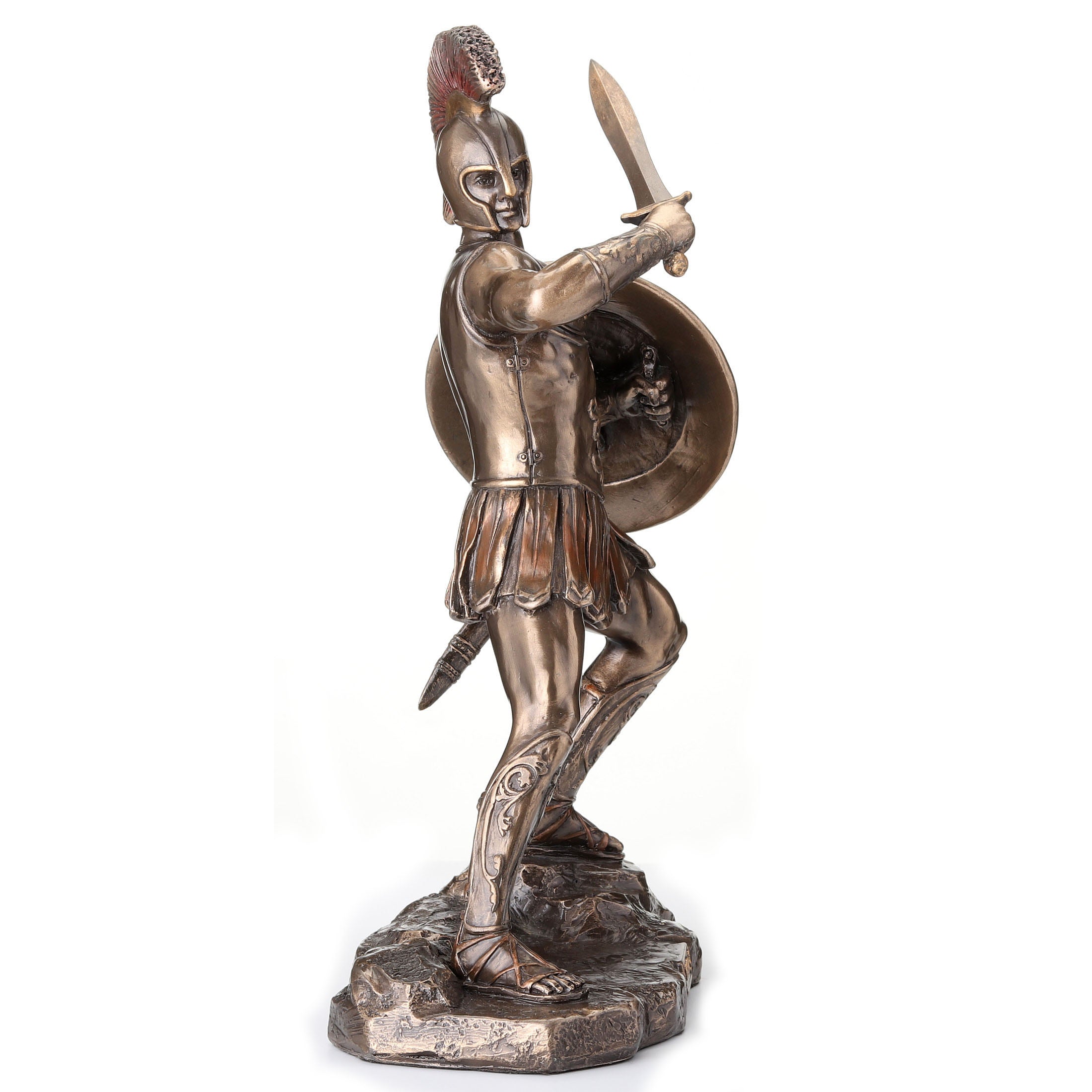 Greek Hero Hector Of Troy Holding Sword And Shield